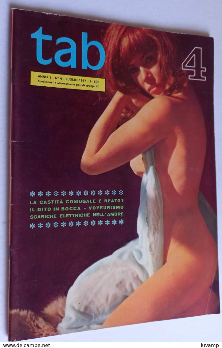 NUDITà TAB  N . 4 DEL LUGLIO 1967  ( CARTEL 26) - Premières éditions