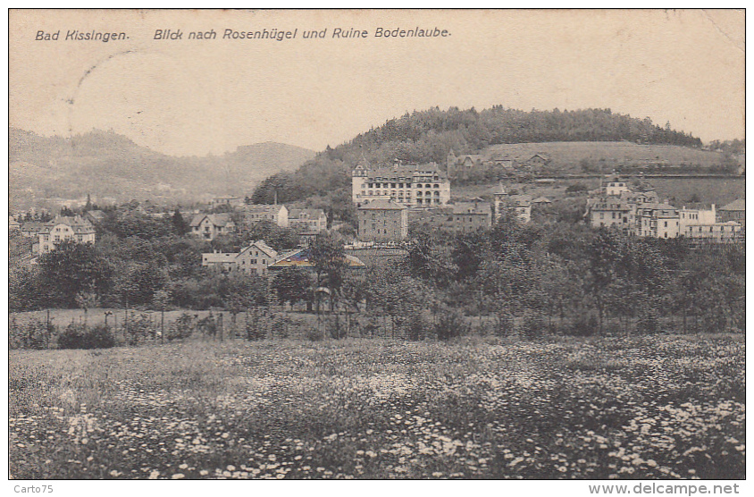 Allemagne - Bad Kissingen - Blick Nach Rosenhügel Und Ruine Bodenlaube - Postmarked 1907 Bad Kissingen Montreux - Bad Kissingen