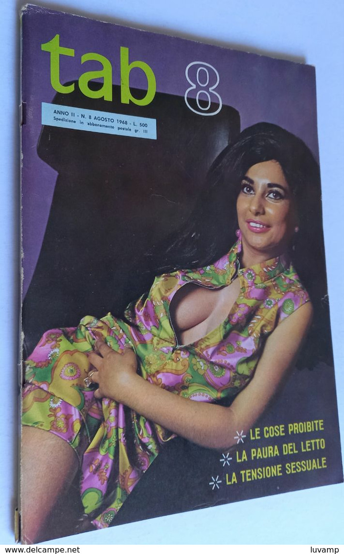 NUDITà TAB  N.  8   DEL AGOSTO 1968   ( CARTEL 26) - First Editions