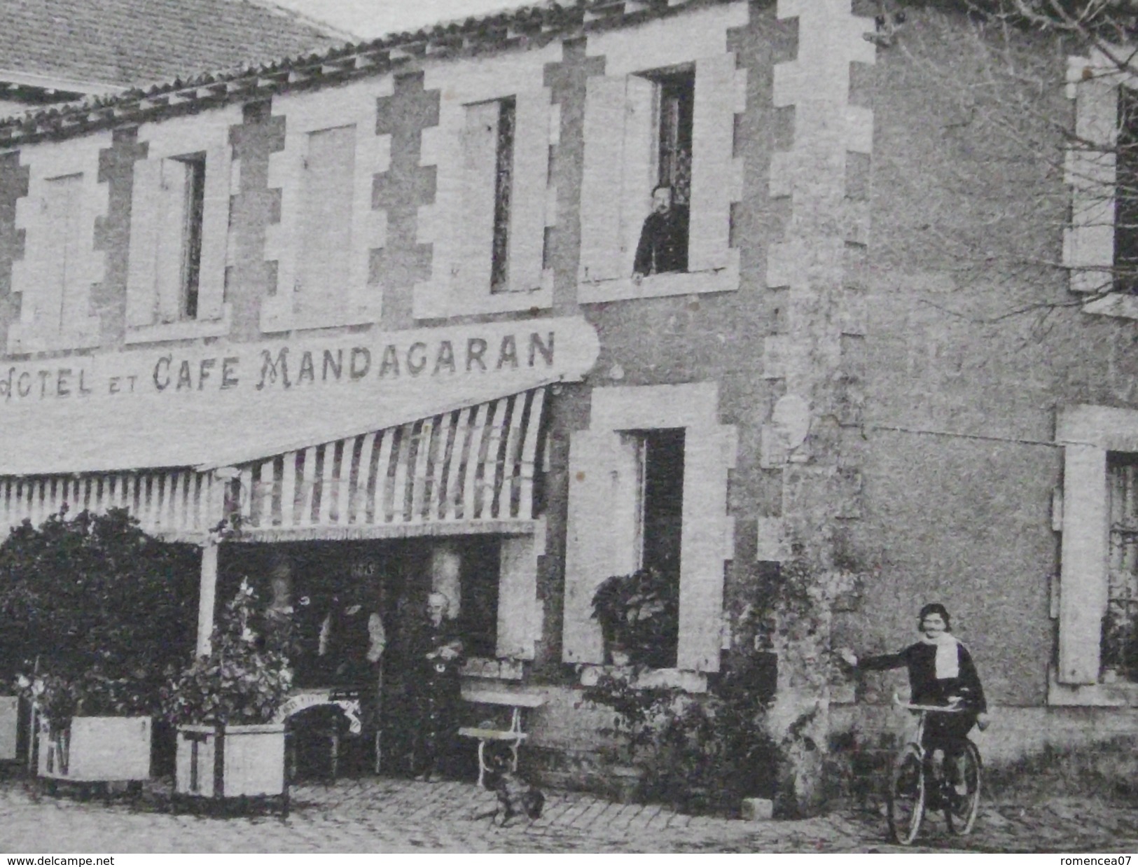 Le BARP (Gironde) - HÔTEL-CAFE-RESTAURANT MANDAGARAN - Animée - Voyagée Le 16 Août 1935 - Autres & Non Classés