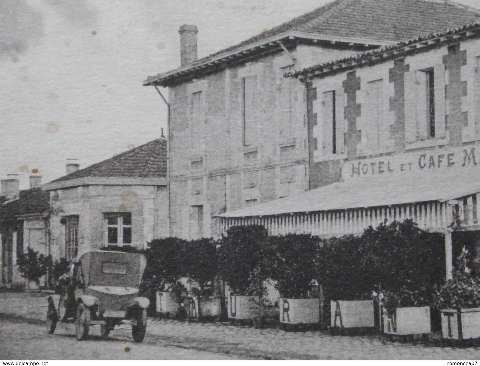 Le BARP (Gironde) - HÔTEL-CAFE-RESTAURANT MANDAGARAN - Animée - Voyagée Le 16 Août 1935 - Autres & Non Classés