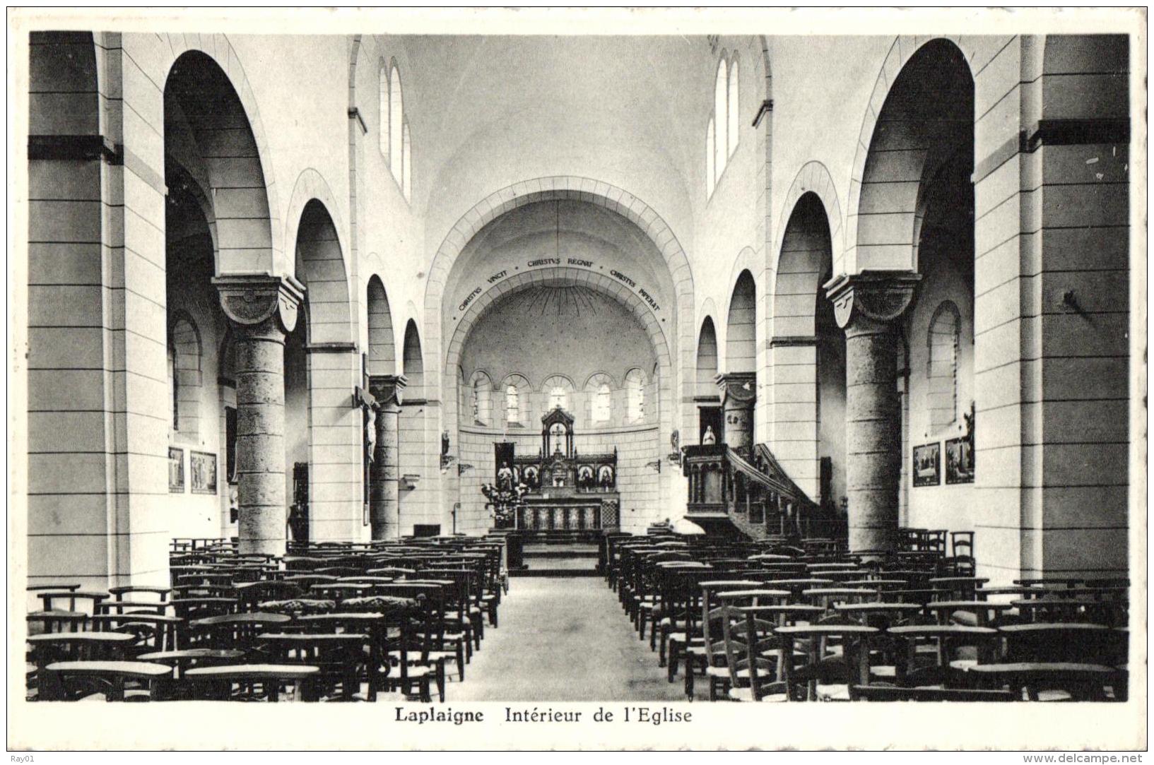 BELGIQUE - HAINAUT - BRUNEHAUT - LAPLAIGNE - Intérieur De L'Eglise. - Brunehaut