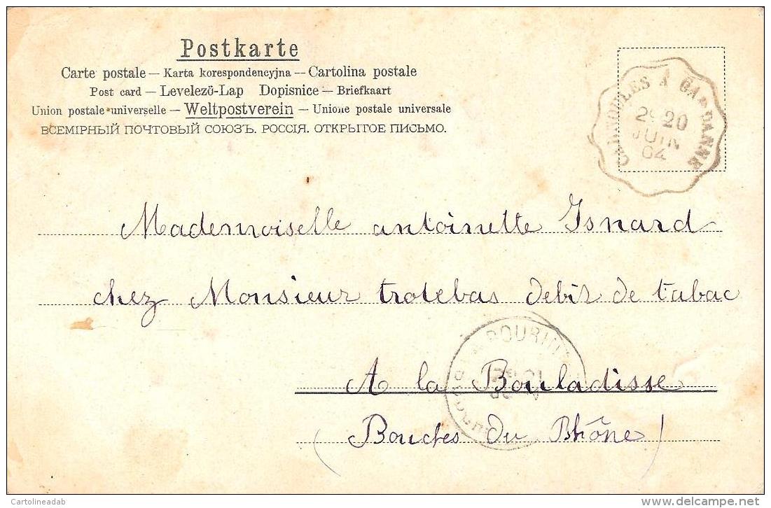 [DC3770] CPA - DONNA CON BRILLANT - Viaggiata 1904 - Old Postcard - Femmes