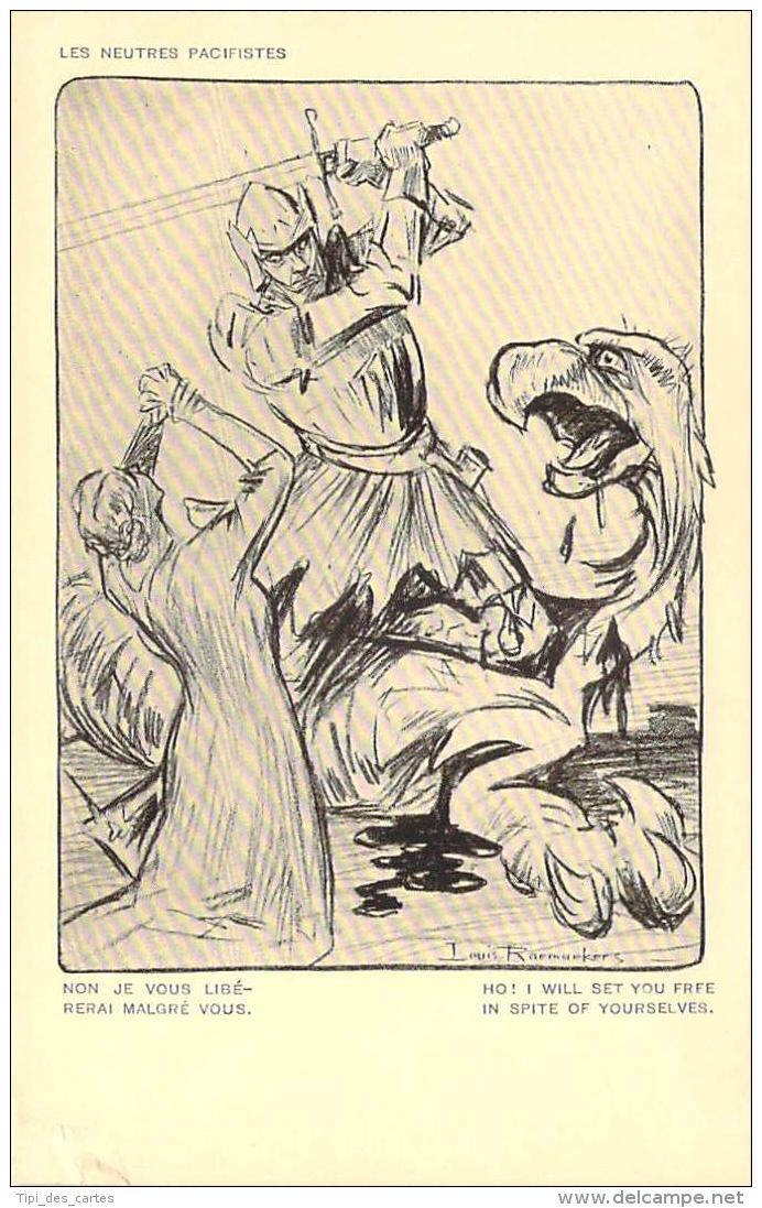Militaria WW1 - Les Neutres Pacifiques, Illustrateur Louis Raemaekers, Orphelins De Guerre, Politique Patriotique - Guerre 1914-18