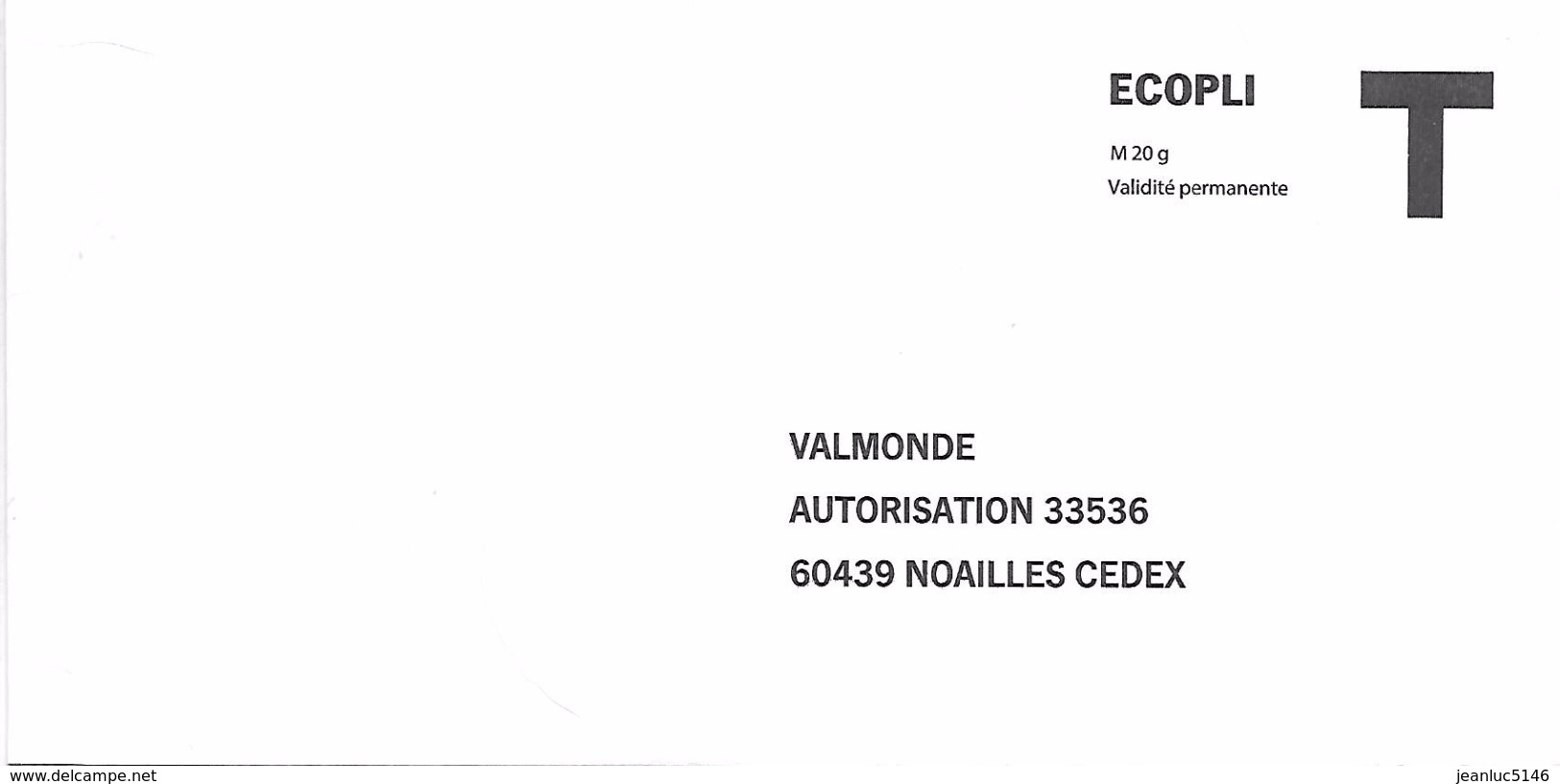 Prêt-à-poster. Enveloppe Réponse T. Ecopli. Valmonde - Cartas/Sobre De Respuesta T