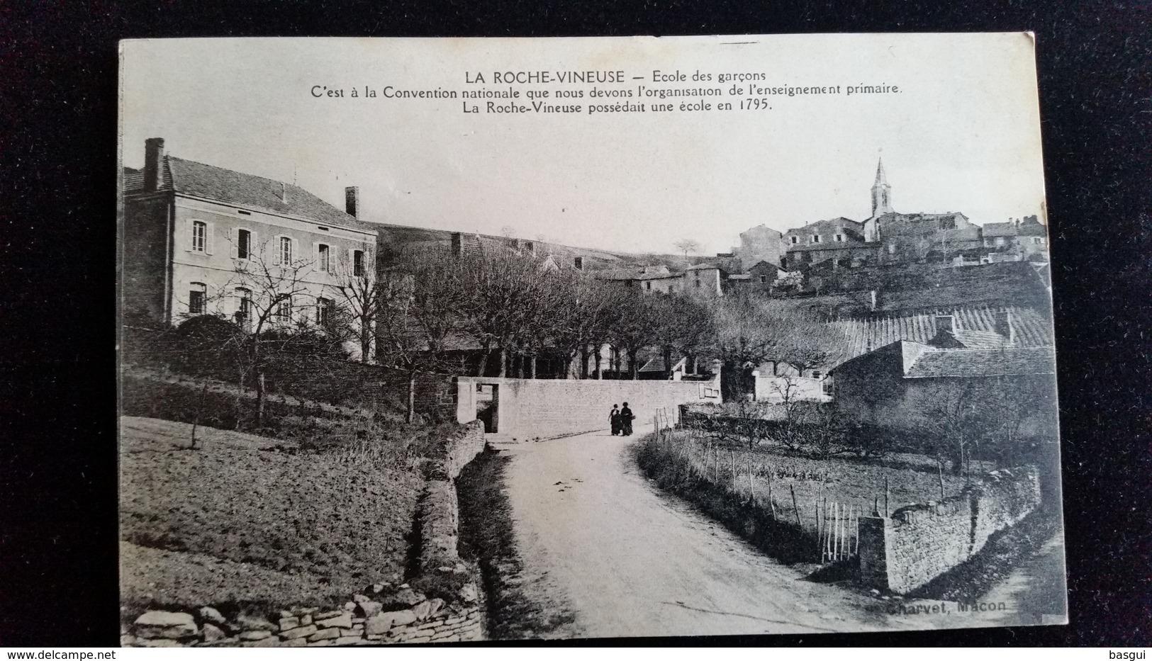 CPA D71 La Roche Vineuse école De Garçons - Sonstige & Ohne Zuordnung