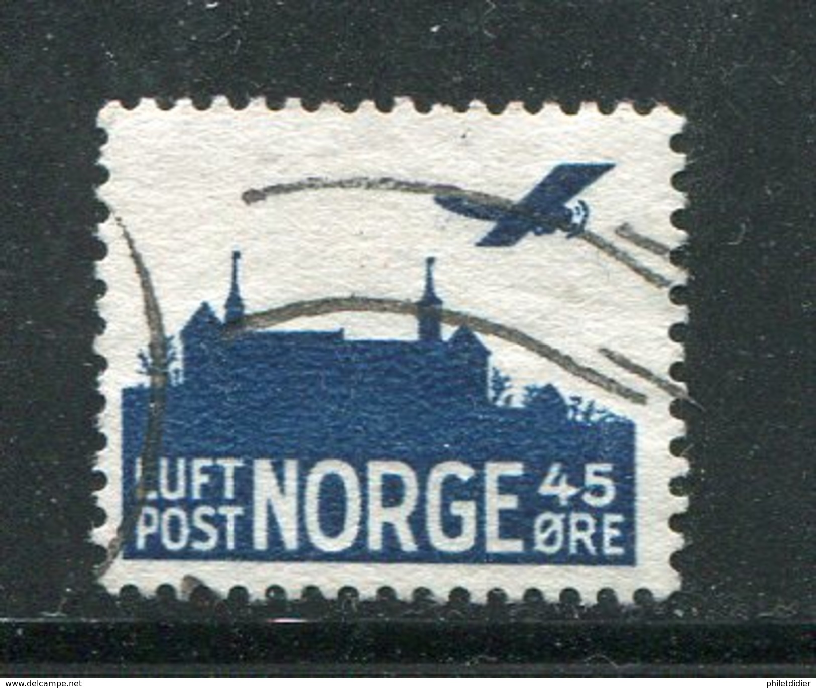 Norvège Poste Aéeirnne Y&T N°3 Oblitéré - Usados