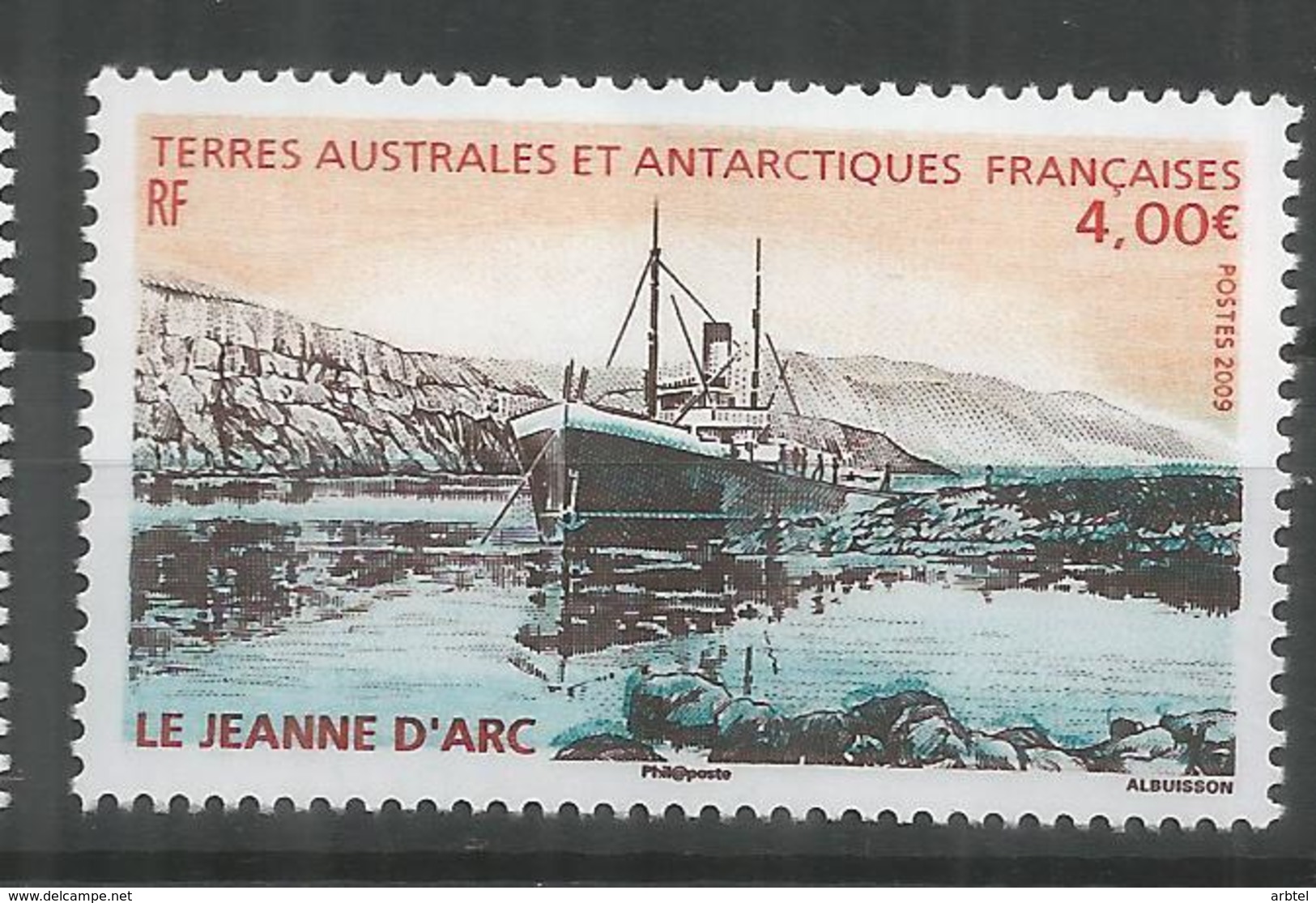 TAAF ANTARTCTIC ANTARTIDA POLO SUR BUQUE LE JEANNE D´ARC - Polar Ships & Icebreakers