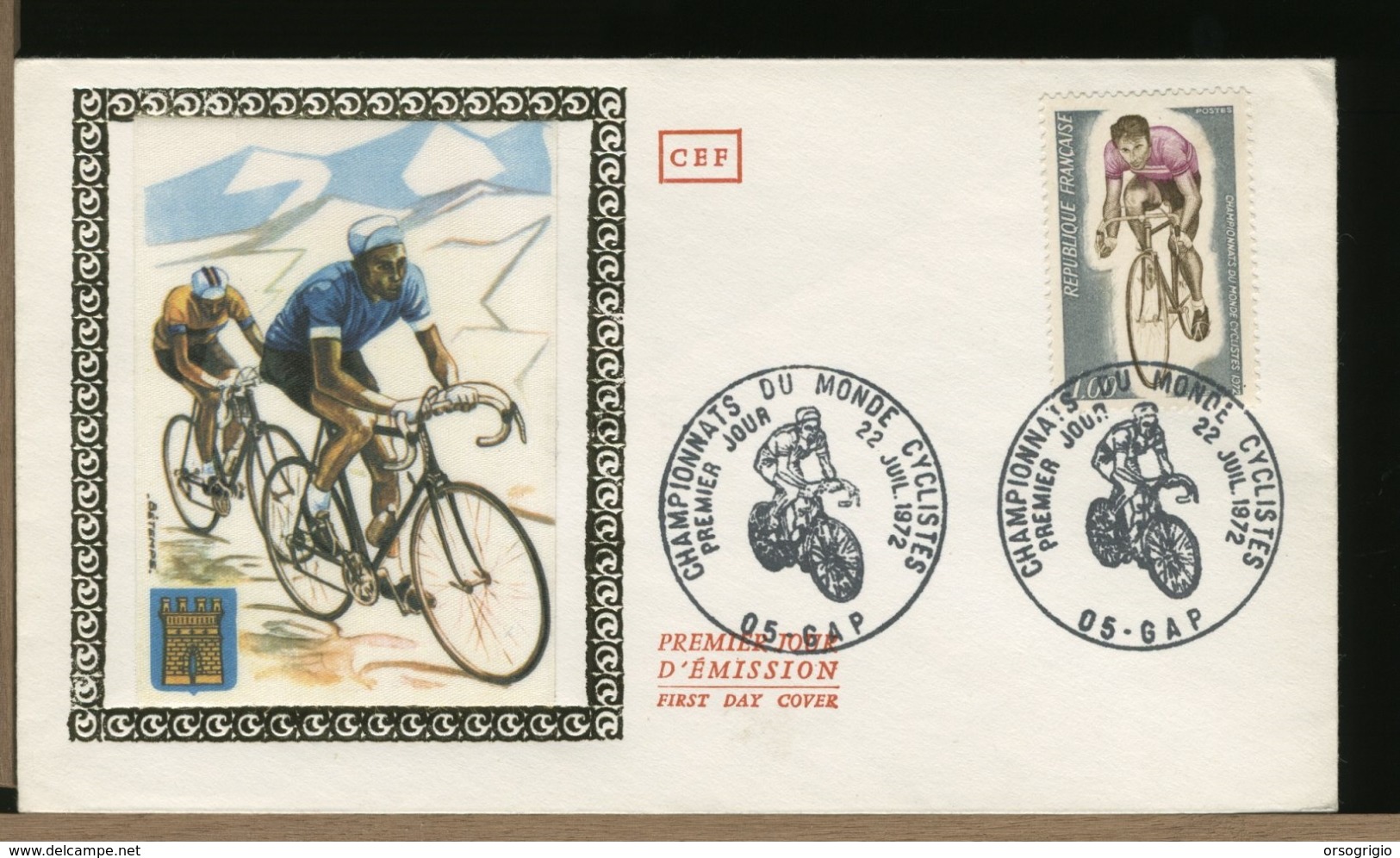 FRANCE - FDC - CAMPIONATI DEL MONDO CICLISMO '72  - GAP - Ciclismo