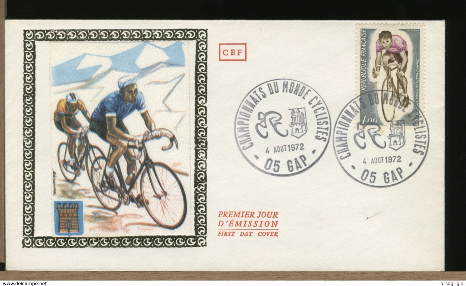 FRANCE - FDC - CAMPIONATI DEL MONDO CICLISMO '72  - GAP - Ciclismo