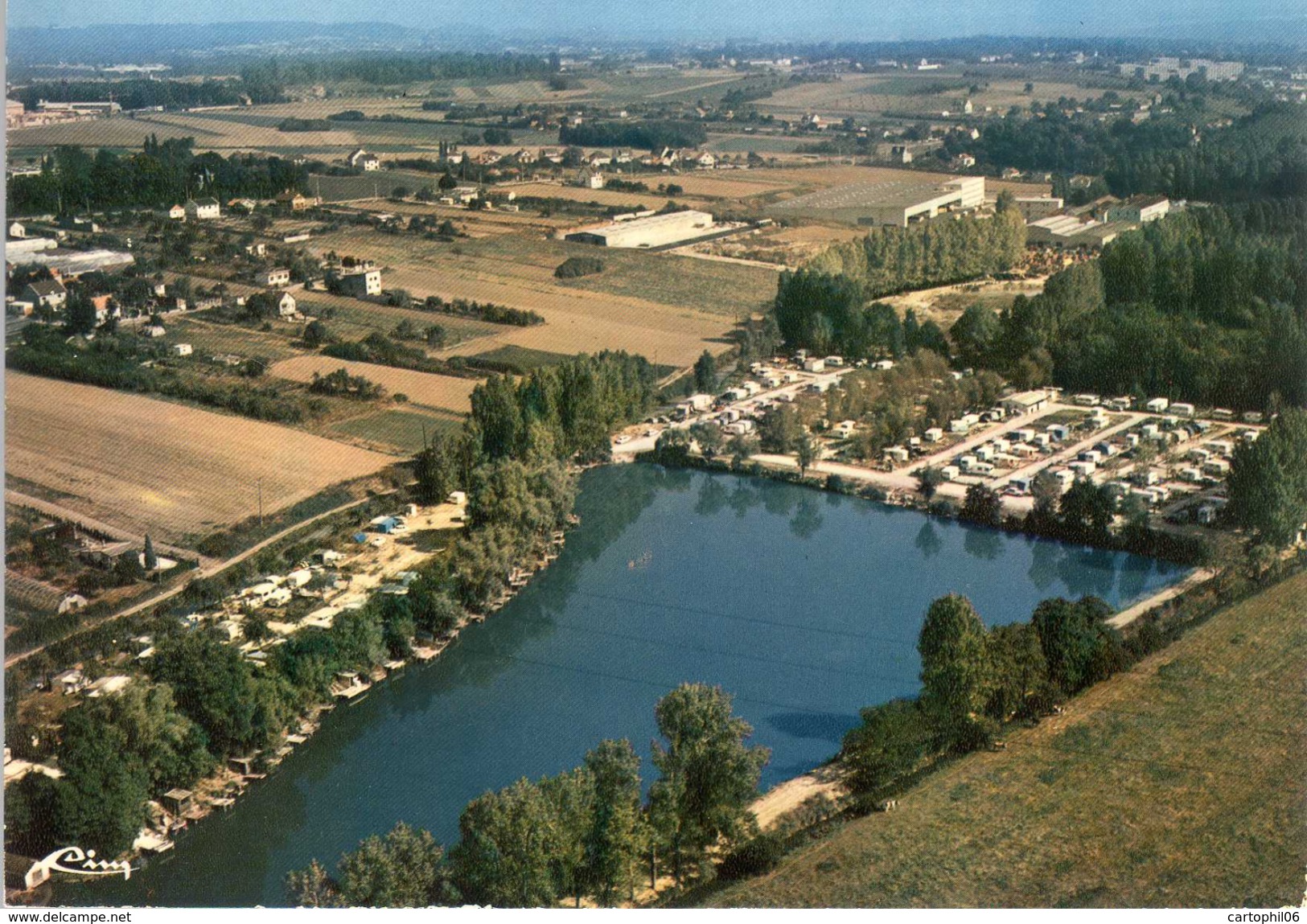 - FRANCE (91) - CPM Ayant Voyagé OLLAINVILLE 1985 - Vue Aérienne - Le Camping - Editions CIM 7103 - - Autres & Non Classés