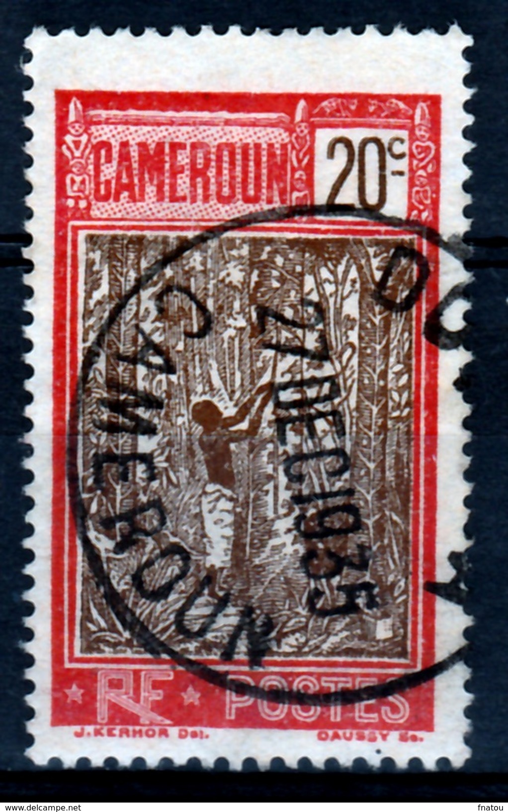 French Cameroon, Harvesting Of Rubber, 20c., 1927, VFU - Used Stamps