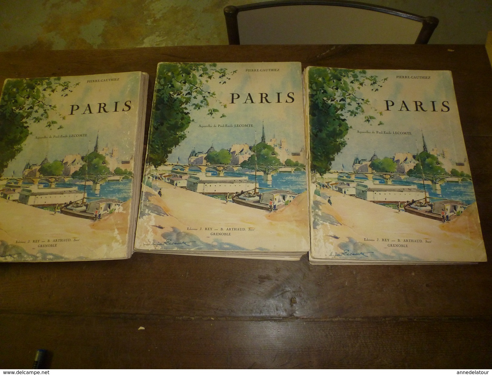 1928 PARIS En 3 Ouvrages D'une édition Numérotée (important Documentaire De Textes, Photos Et Gravures Signées) - Lots De Plusieurs Livres