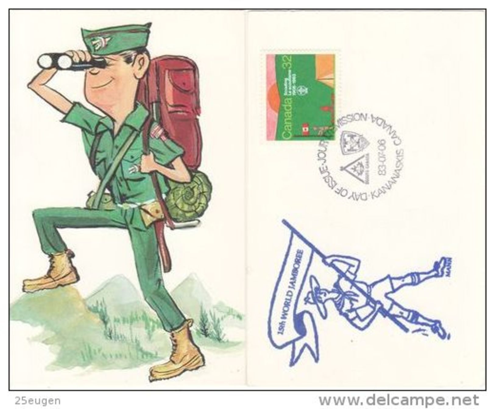 CANADA 1983 SCOUTING  FDC CARD - 1981-1990