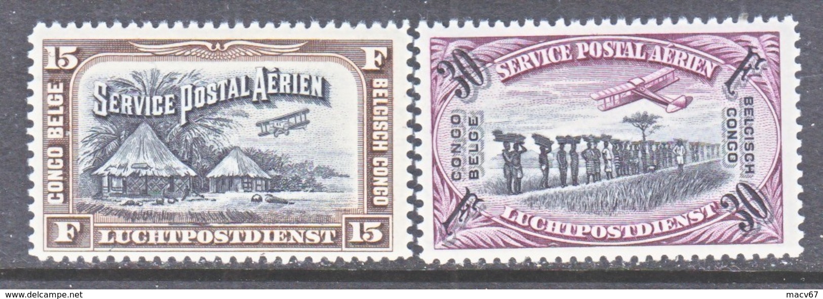 BELGIUM  CONGO  C 5-6    ** - Unused Stamps