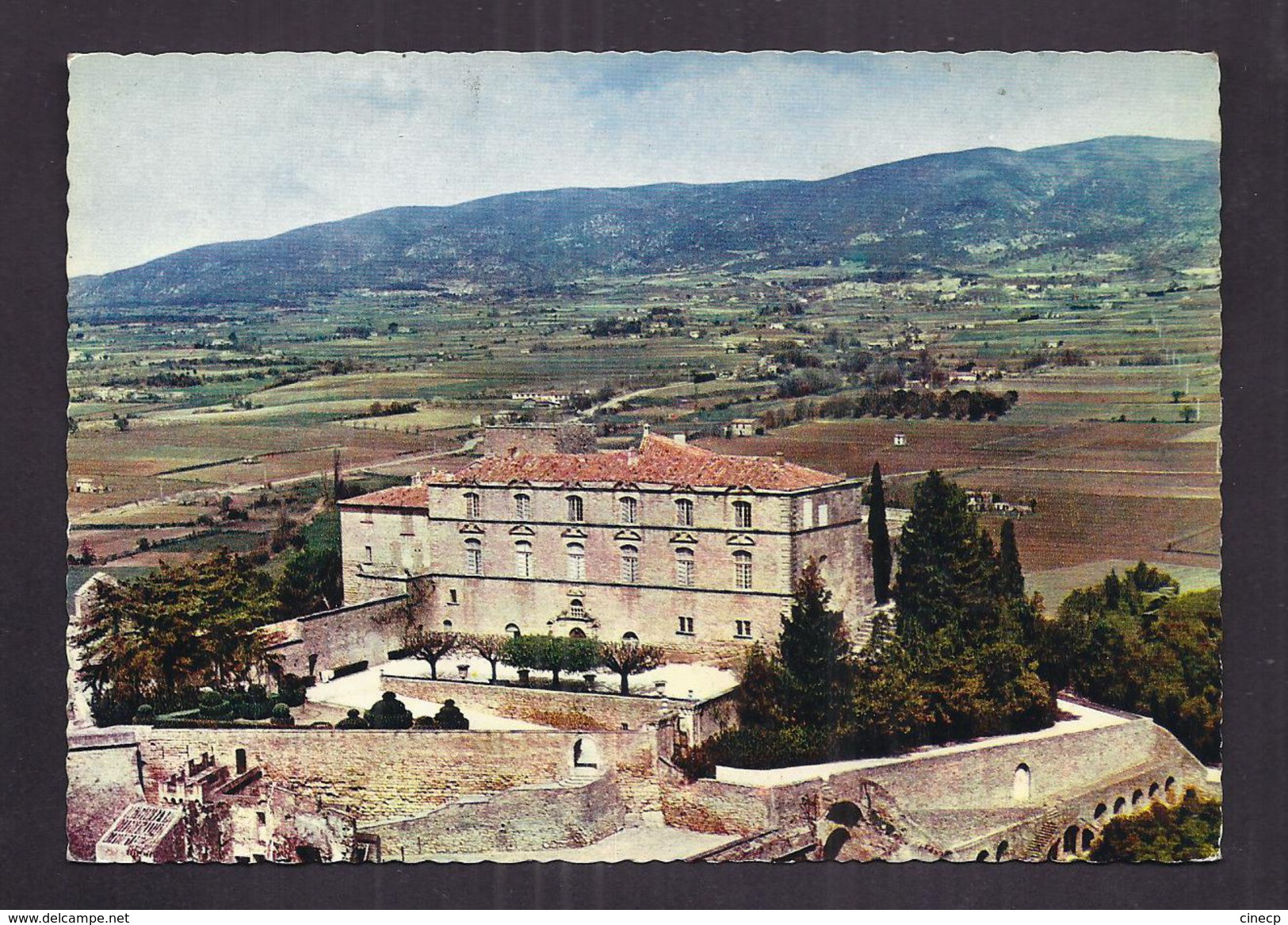 CPSM 84 - ANSOUIS - Château D'Ansouis - TB PLAN EDIFICE Dans La Vallée - Ansouis