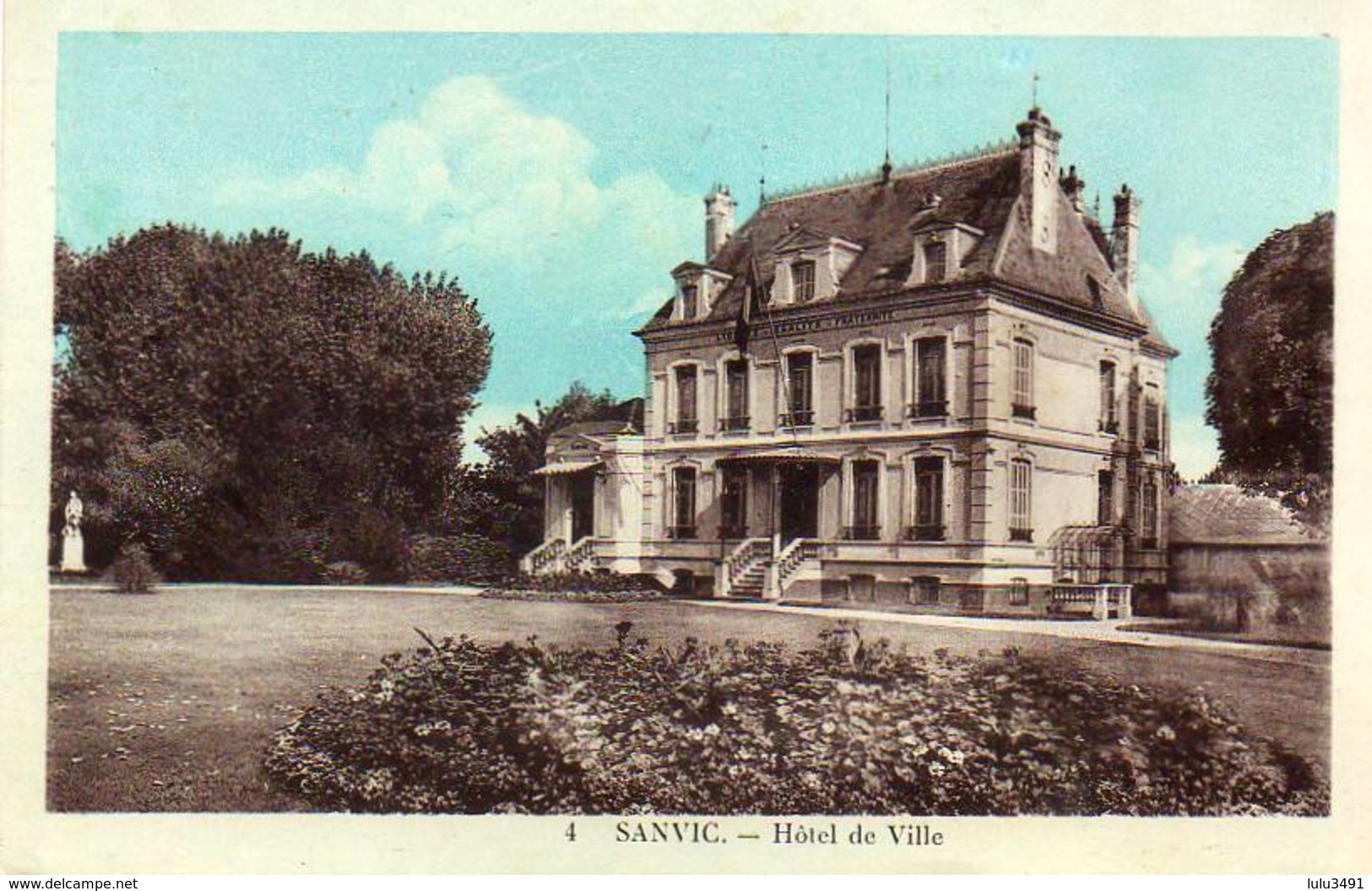 CPA - SANVIC (76) - Aspect De L'Hôtel De Ville Dans Les Années 30 - Autres & Non Classés