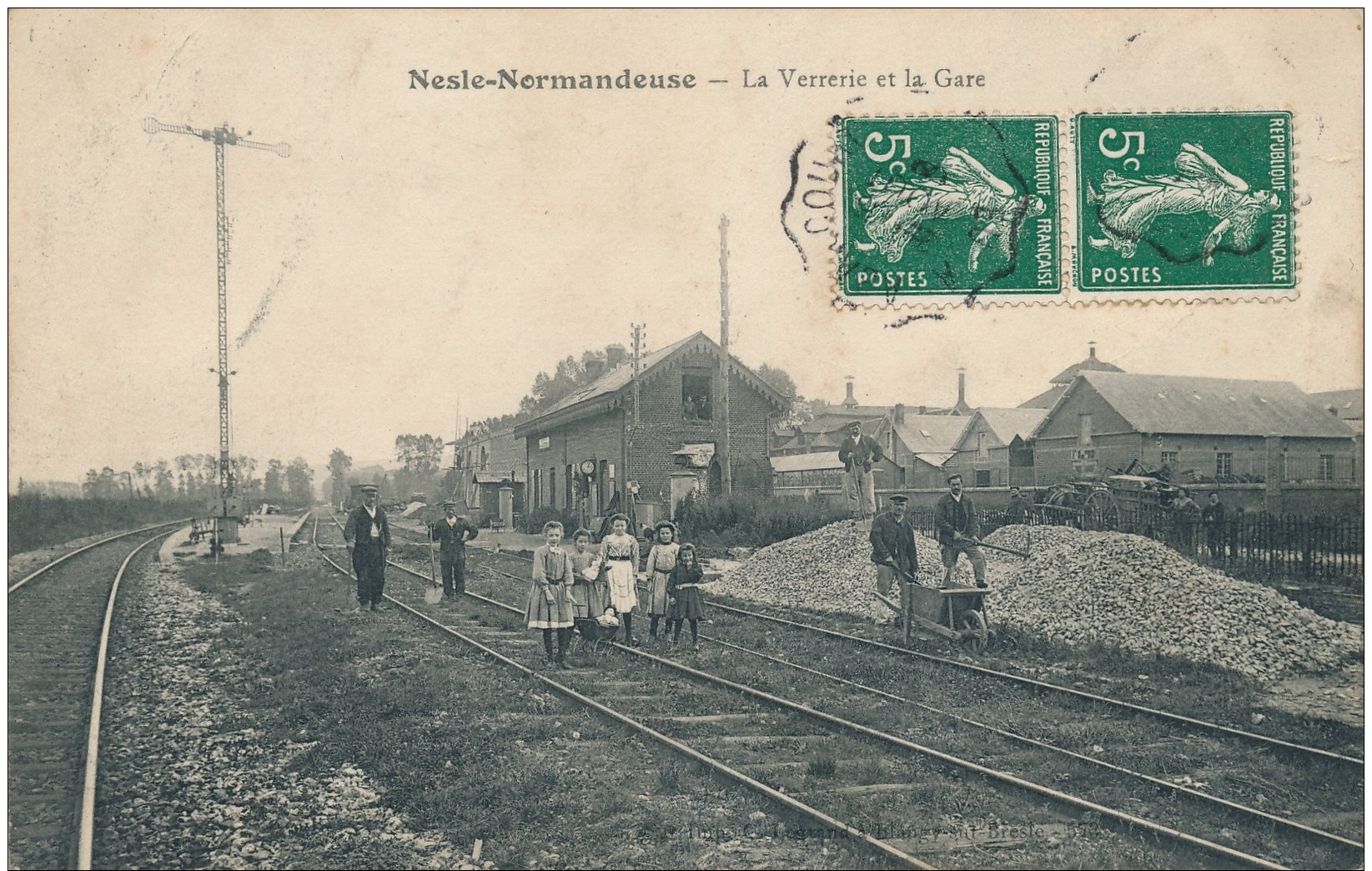 76 - NESLE-NORMANDEUSE - Seine-Maritime - La Verrerie Et La Gare - Autres & Non Classés