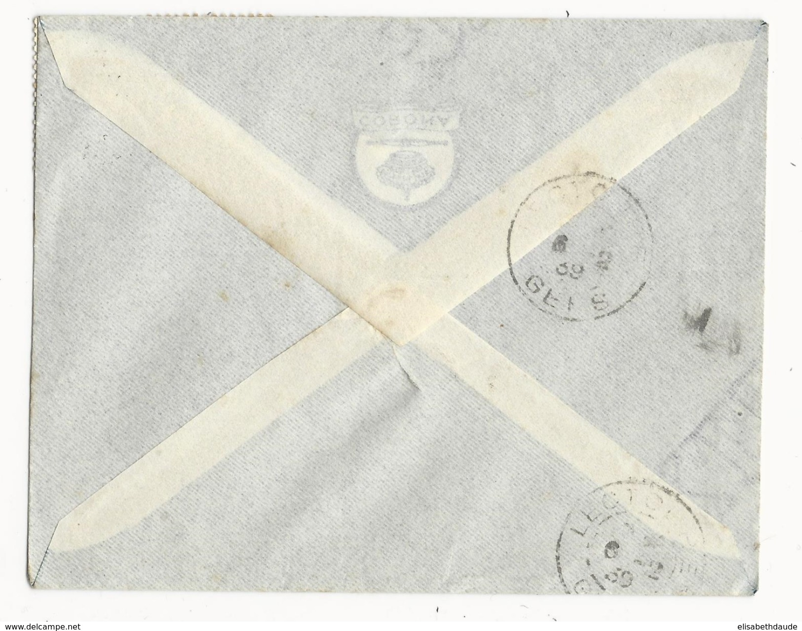 MADAGASCAR - 1939 - ENVELOPPE De TANANARIVE Pour LECTOURE (GERS) - Briefe U. Dokumente