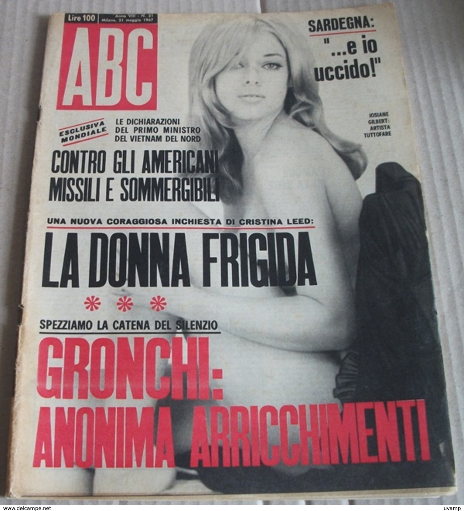 ABC- ATTUALITà E COSTUMI - N. 21 DEL 21 MAG. 1967 (240914) - Premières éditions