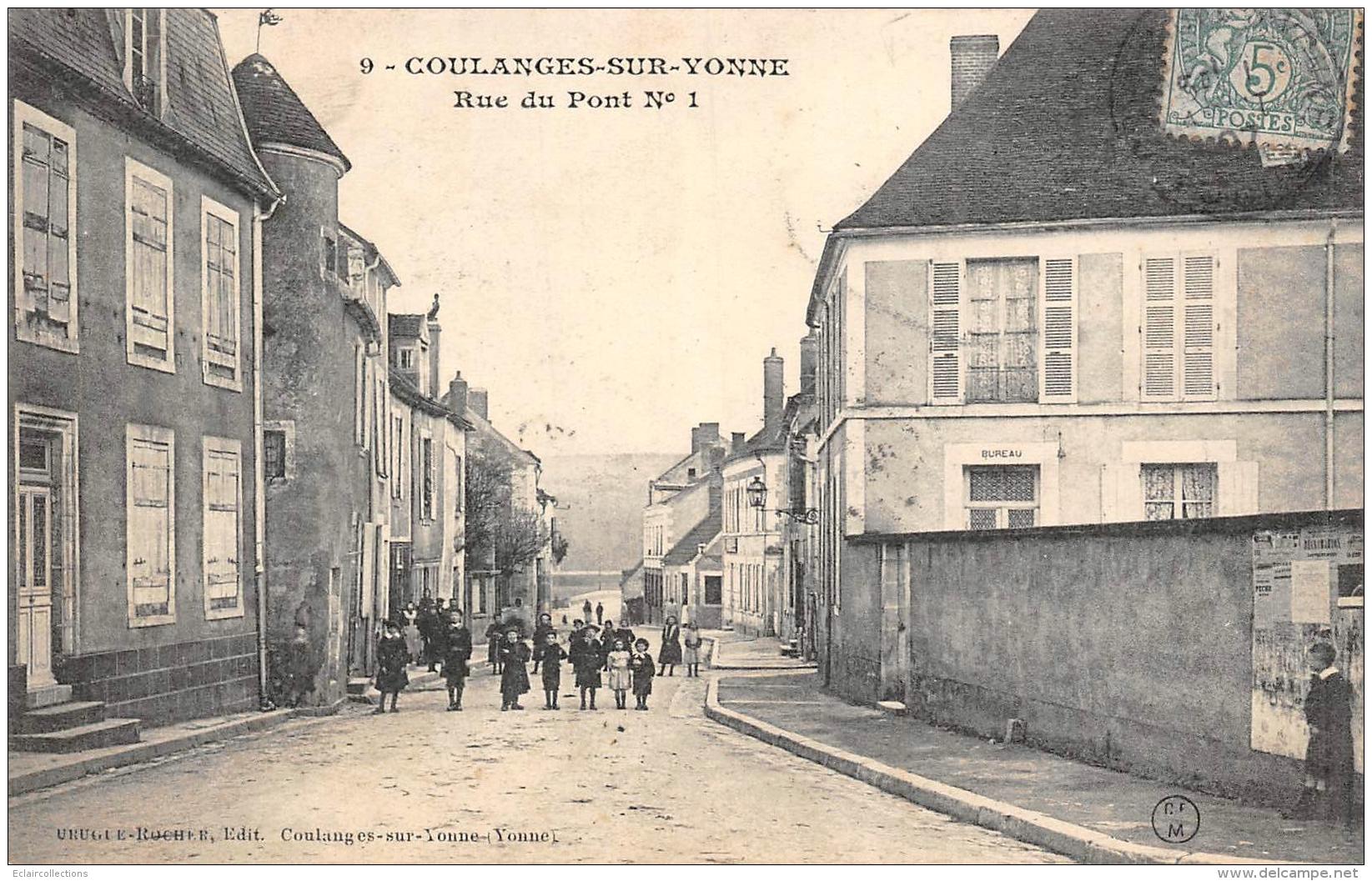 Coulanges Sur  Yonne      89       Rue Du Pont  N°1     ( Voir Scan) - Coulanges Sur Yonne