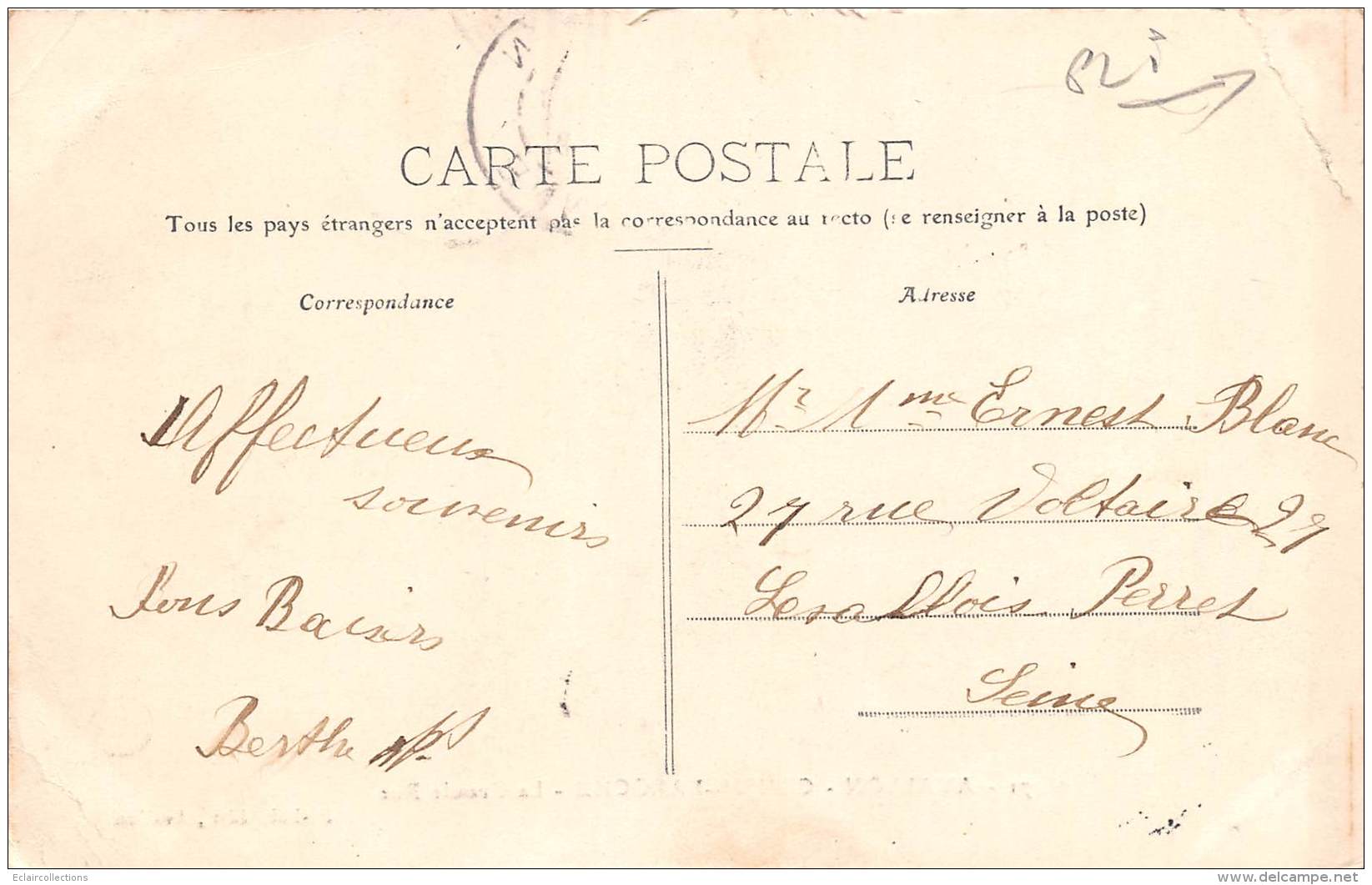 Cousin La Roche      89      La Grande Rue . Commerce Et Vente De Cartes Postales    ( Voir Scan) - Altri & Non Classificati