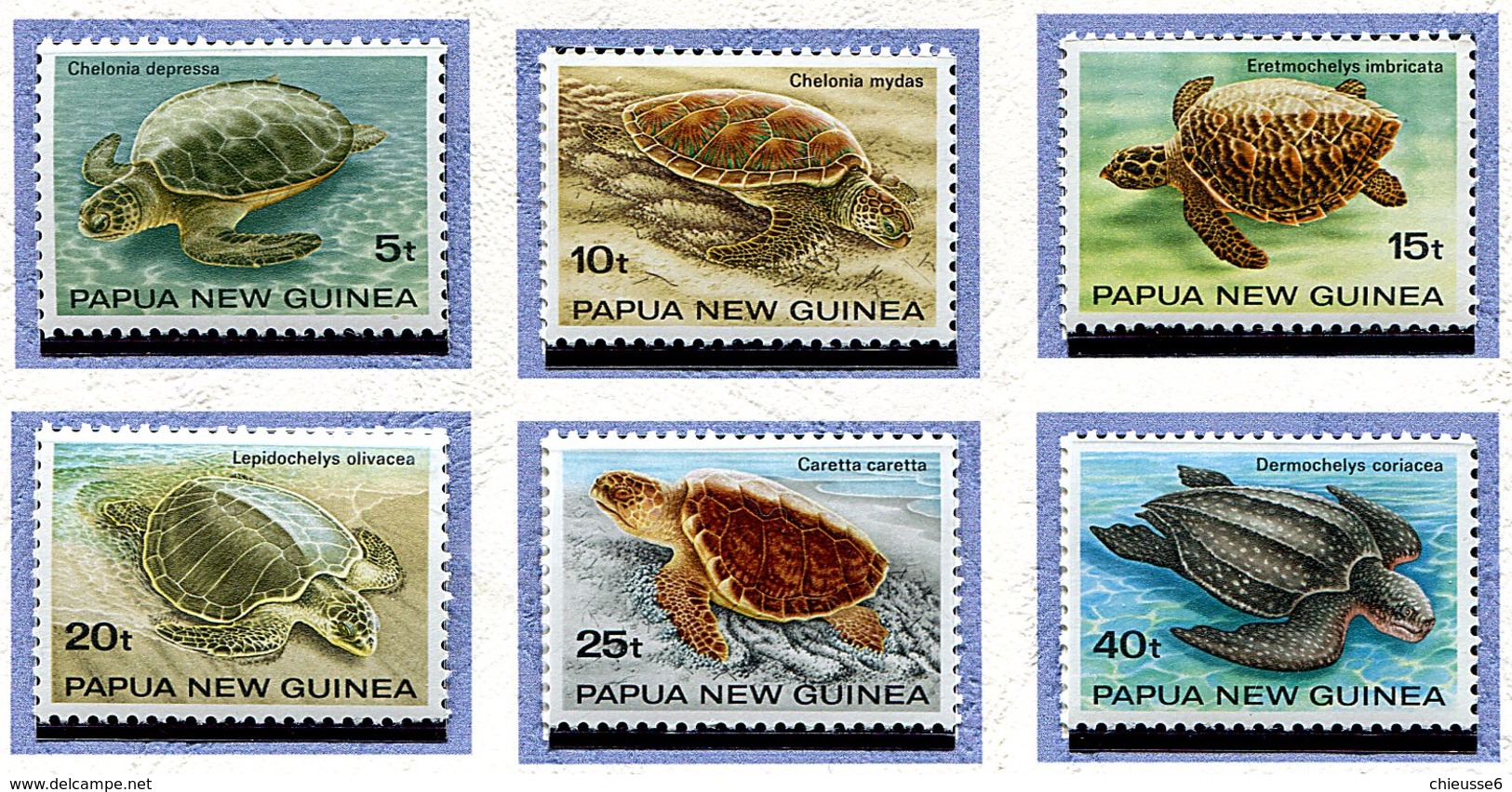 Papouasie Nelle Guinée ** N° 466 à 471 - Tortues De Mer - - Papua-Neuguinea