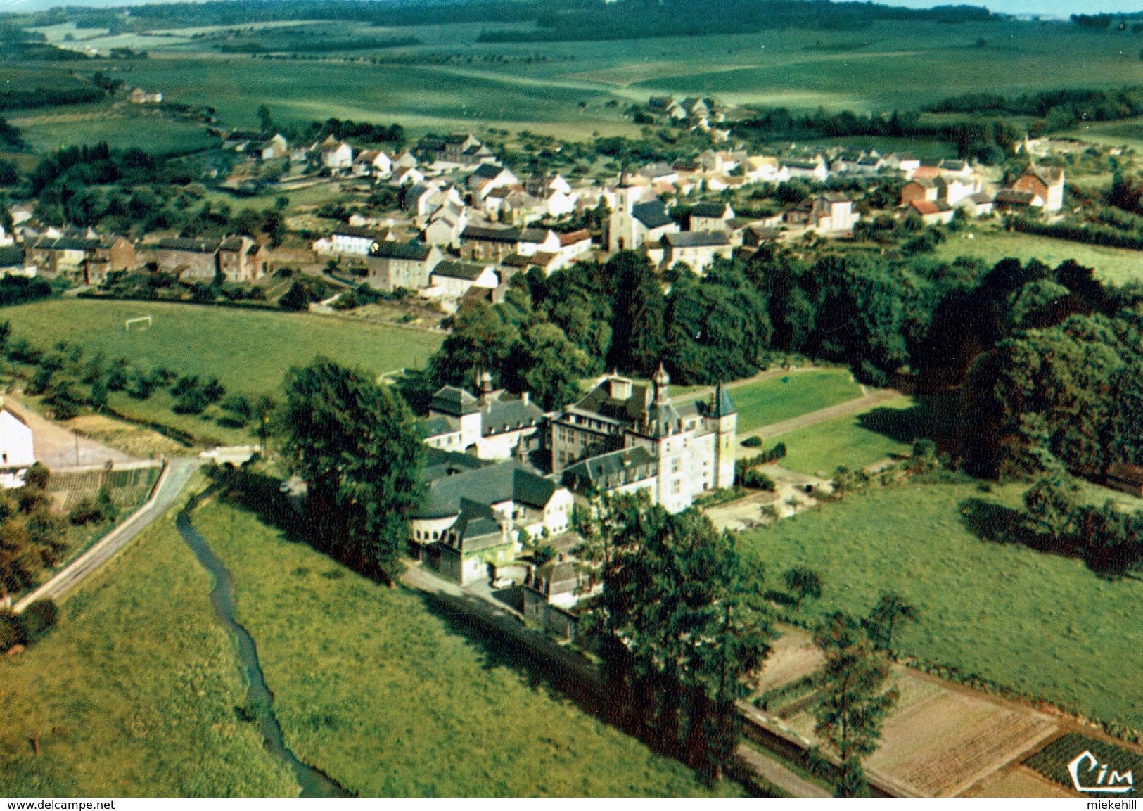 ERMETON SUR BIERT-MONASTERE NOTRE DAME-LA MOLIGNEE-VUE AERIENNE - Mettet