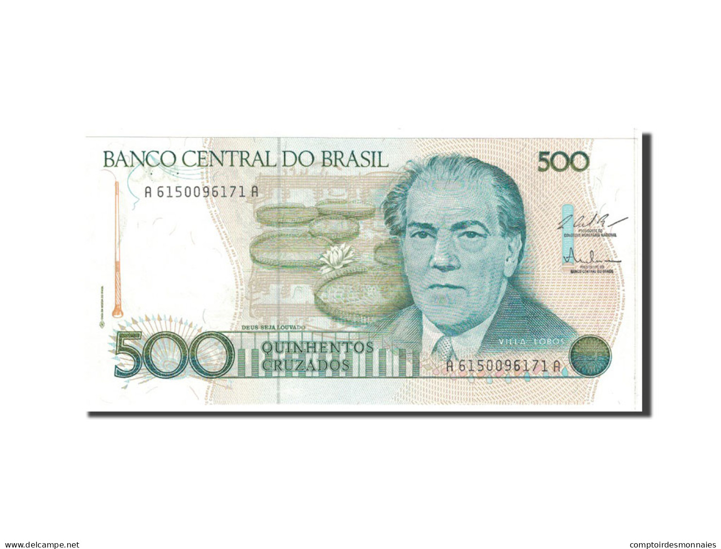 Billet, Brésil, 500 Cruzados, 1987, Undated, KM:212c, NEUF - Brésil