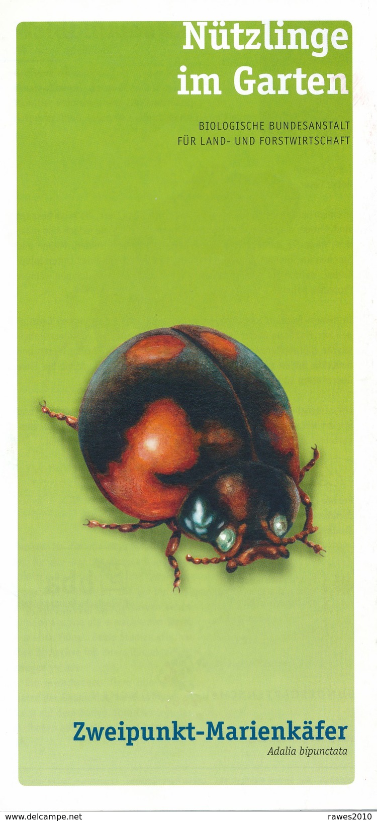 BRD Nützlinge Im Garten Bundesgartenschau München 2005 Biologische Bundesanstalt Faltblatt 7 Seiten (Abbildung = Auszug) - Animaux