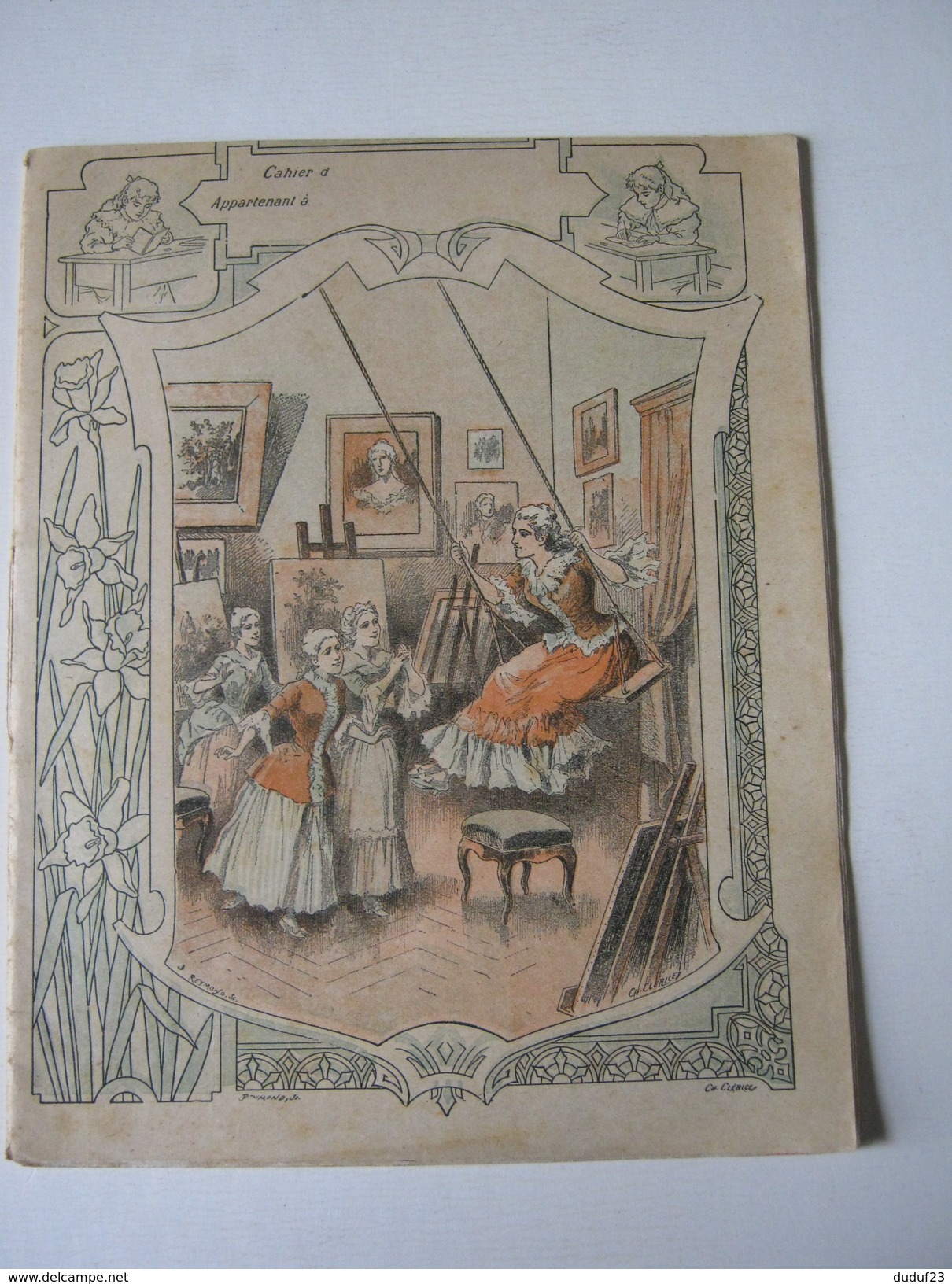 CAHIER ECOLE 1902 ENTIEREMENT ECRIT MADAME VIGEE-LEBRUN Imp DUPONT - Graveur REYMOND SC - LITHO Ch CLERICE - Bambini