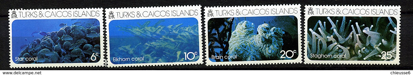 Turks Et Caiques ** N° 347 à 350 - Coraux - - Turks And Caicos