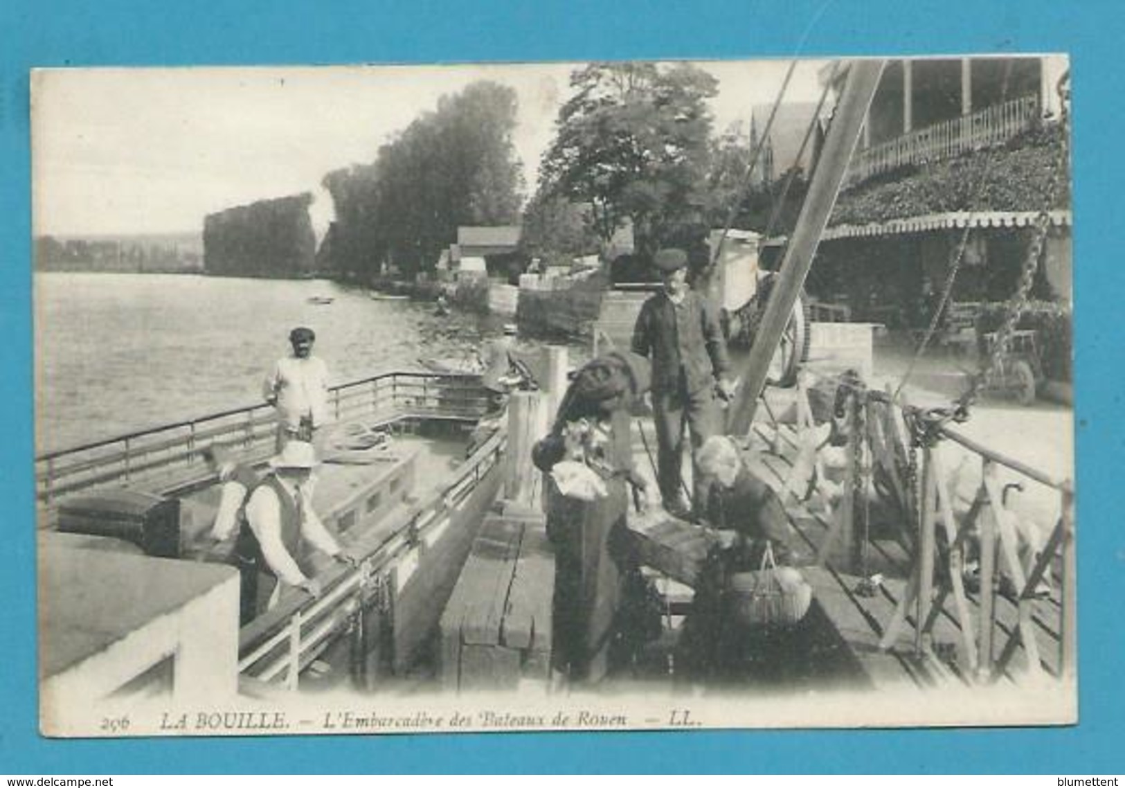 CPA 296 -  L'Embarcadère Des Bateaux De Rouen LA BOUILLE  76 - La Bouille