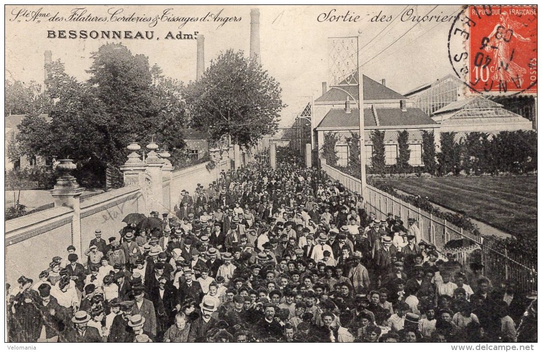 V5398 Cpa 49 Angers - Bessonneau, Sortie Des Ouvriers - Angers