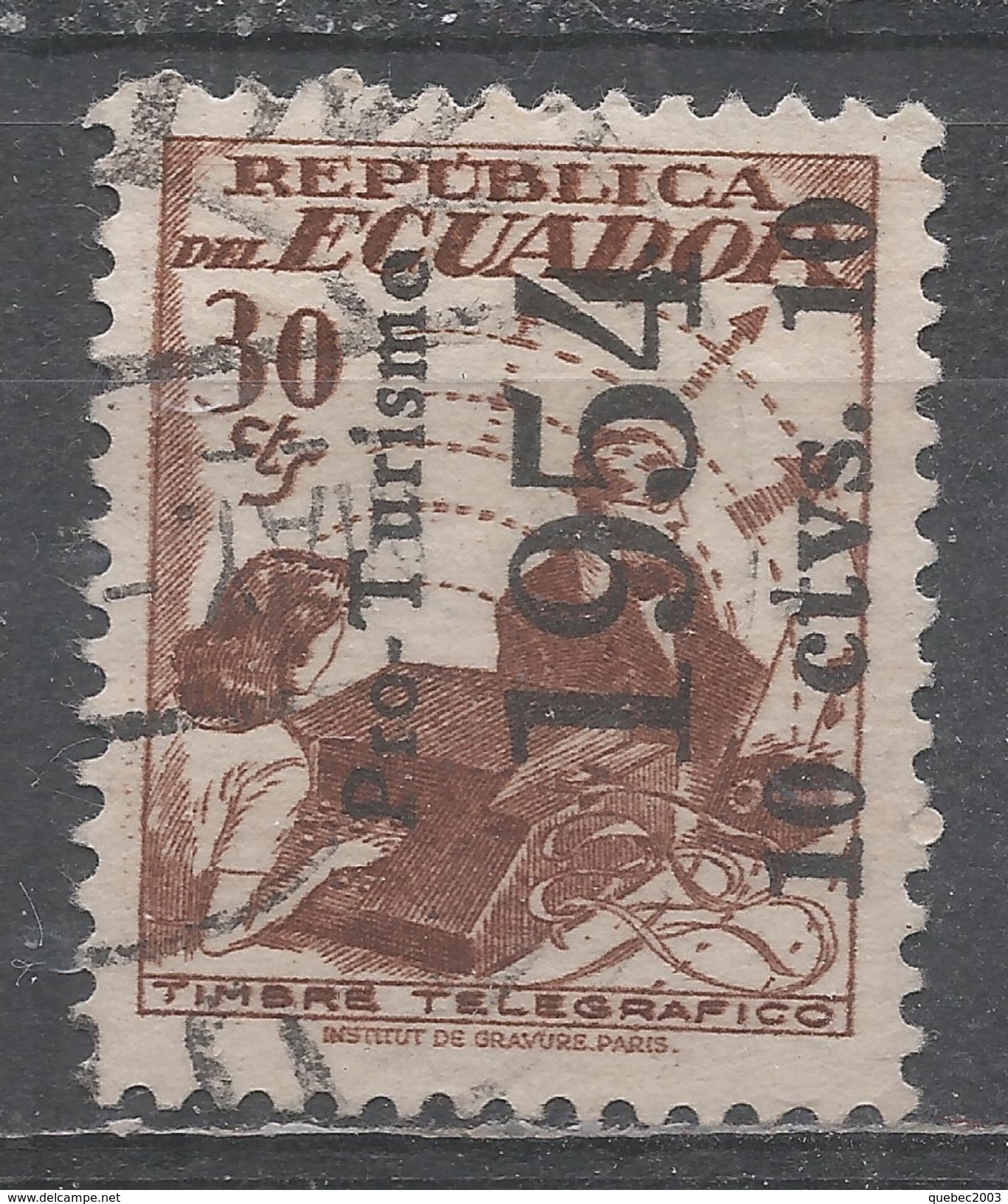 Ecuador 1954. Scott #RA70 (U) Telegraph Stamp ** Complete Issue - Equateur