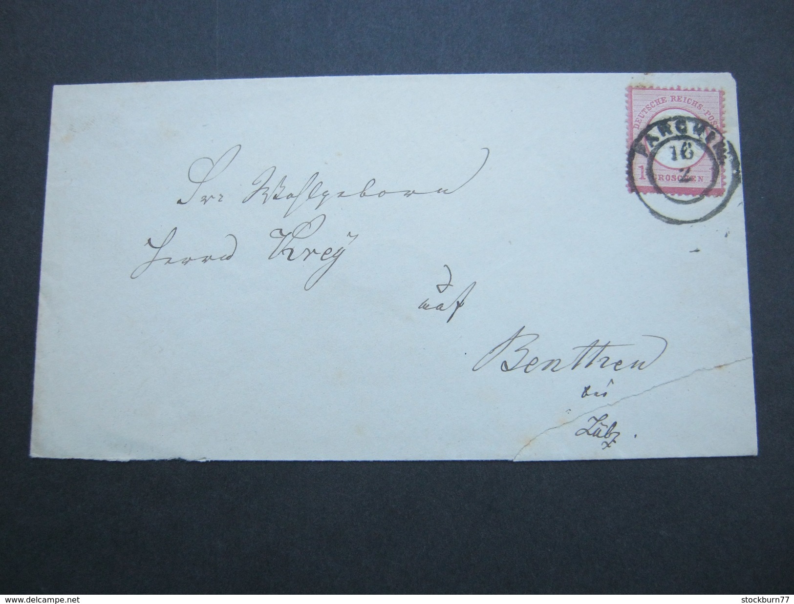 PARCHIM , Klarer Stempel Auf Brief Um 1872, Brief Mit öffnungsmängel - Briefe U. Dokumente