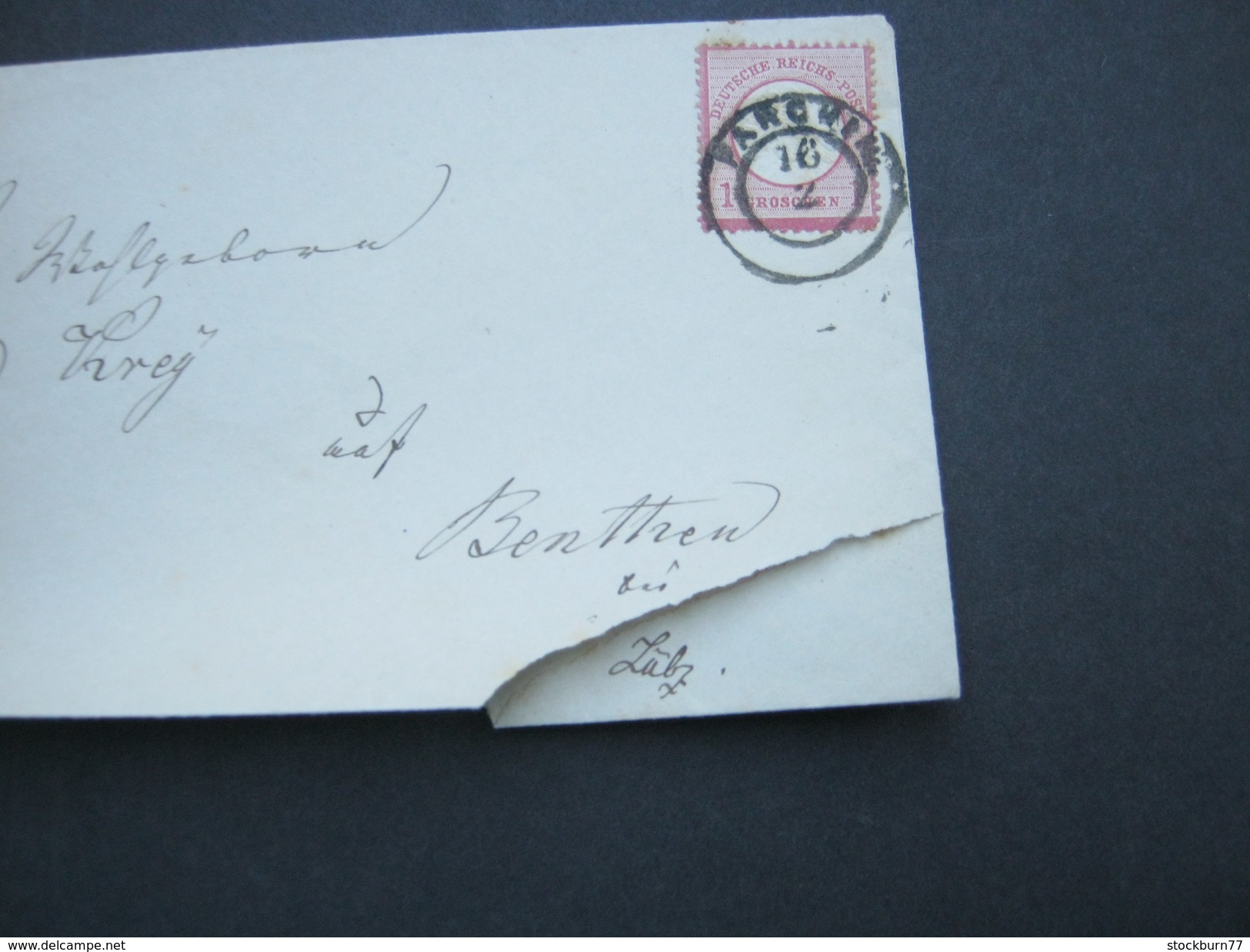 PARCHIM , Klarer Stempel Auf Brief Um 1872, Brief Mit öffnungsmängel - Storia Postale