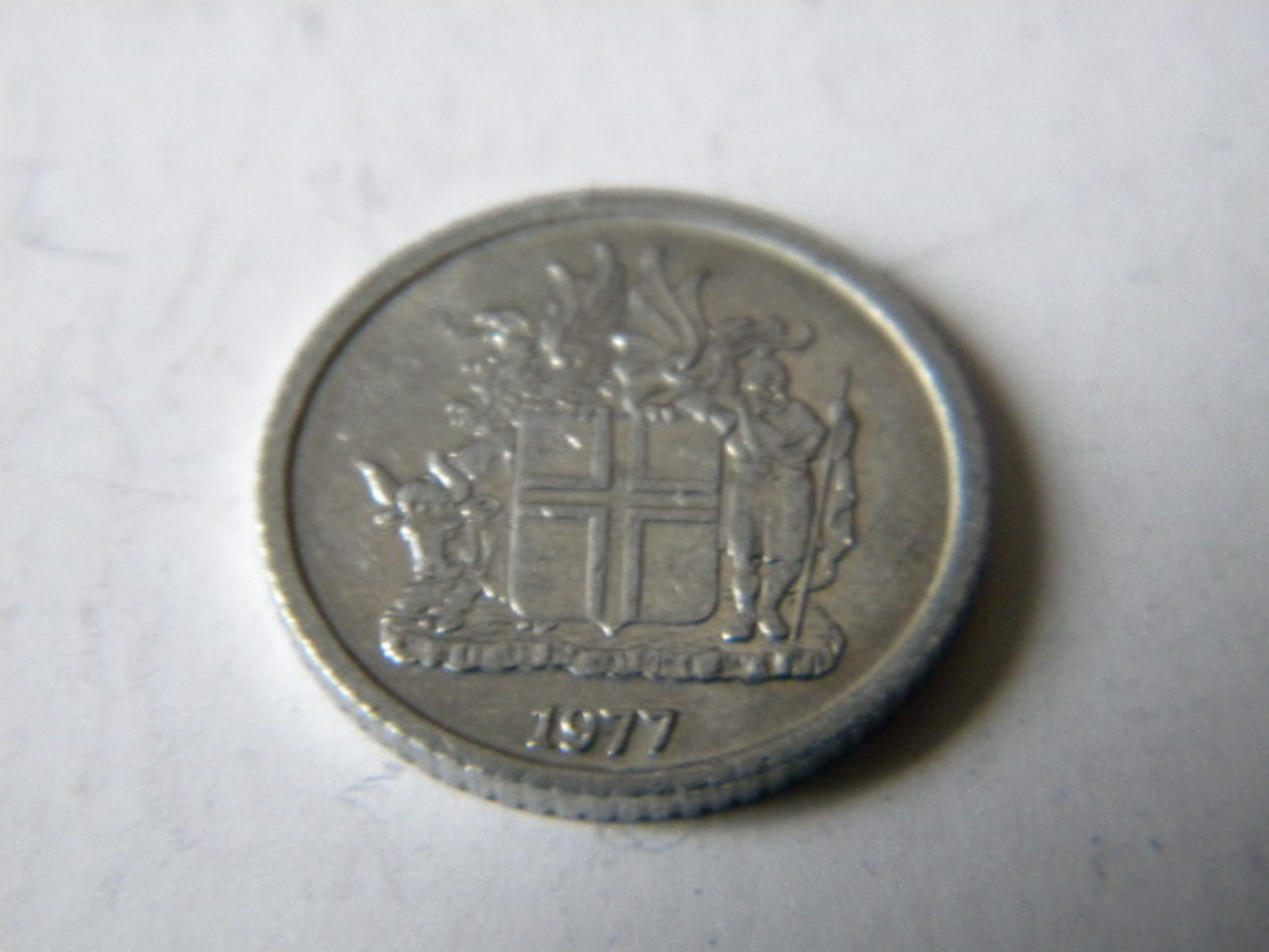 ISLANDE - 1 KRONA 1977. - Islandia