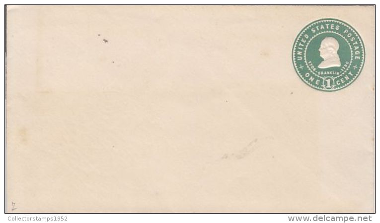 53471- BENJAMIN FRANKLIN, EMBOISED COVER FDC, ABOUT 1899, USA - ...-1900