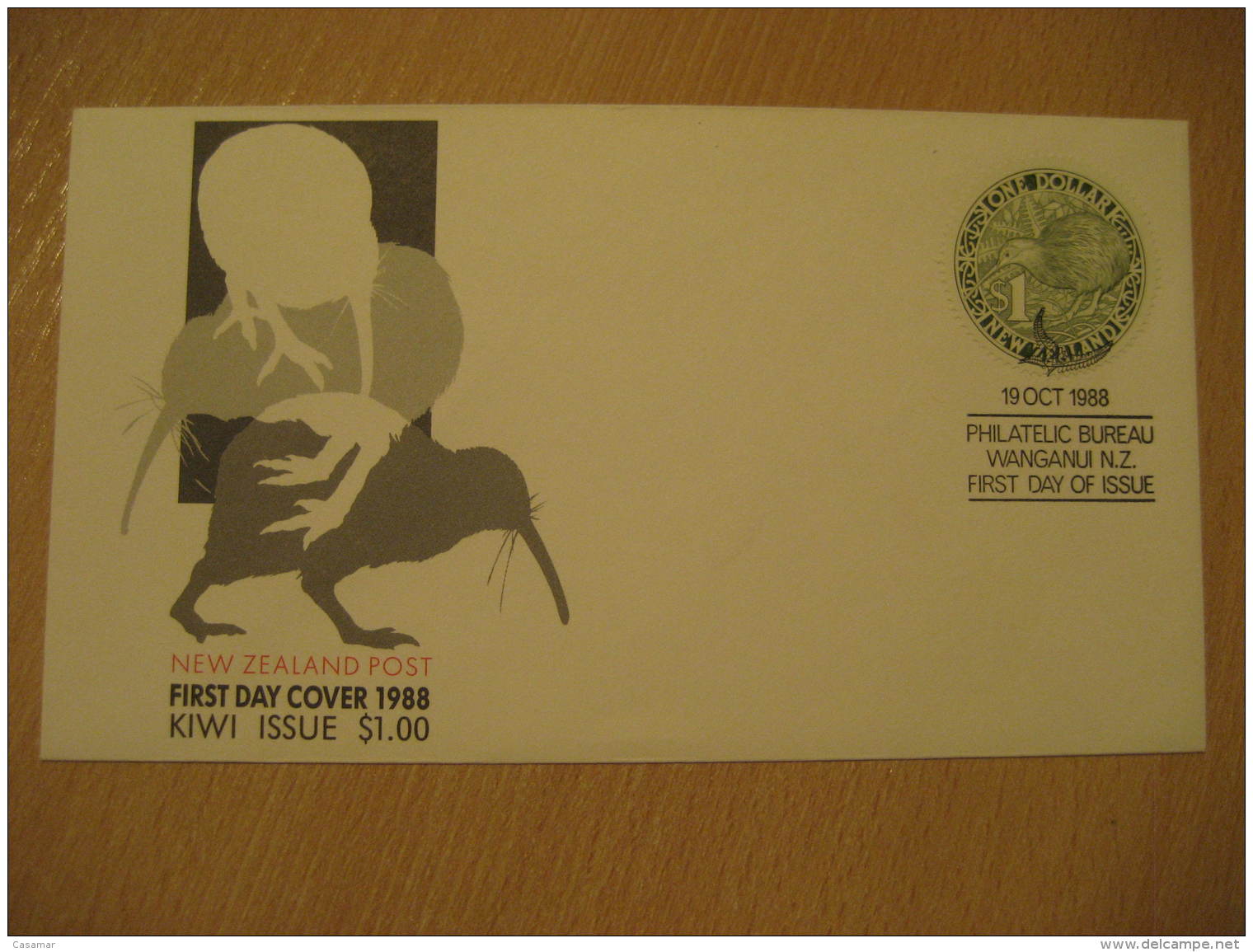 KIWI KIWIS Wanganui 1988 FDC Cancel Cover New Zealand - Kiwi's