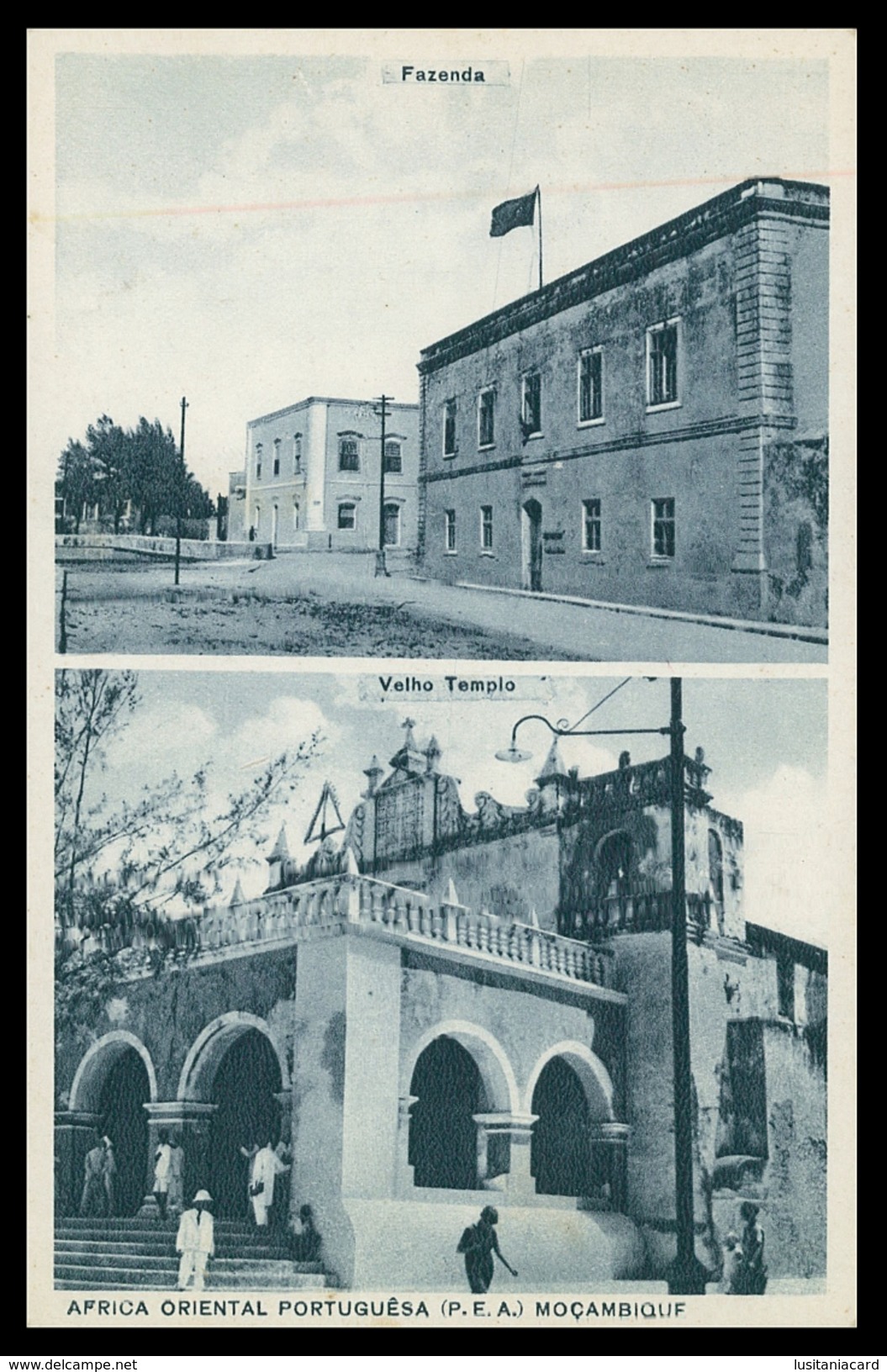 ILHA DE MOÇAMBIQUE - Fazenda E Velho Templo  ( Ed. Santos Rufino Nº L/2)) Carte Postale - Mozambique