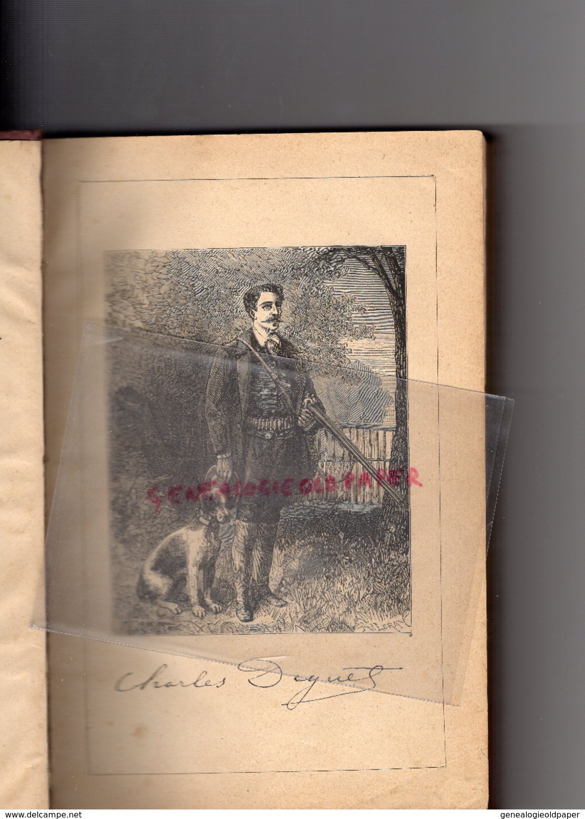 LE LIVRE DU CHASSEUR- CHASSE- CHARLES DIGUET- FAYARD PARIS 1881- DESSINS DE RIBALLIER- RELIURE CUIR - Caccia/Pesca