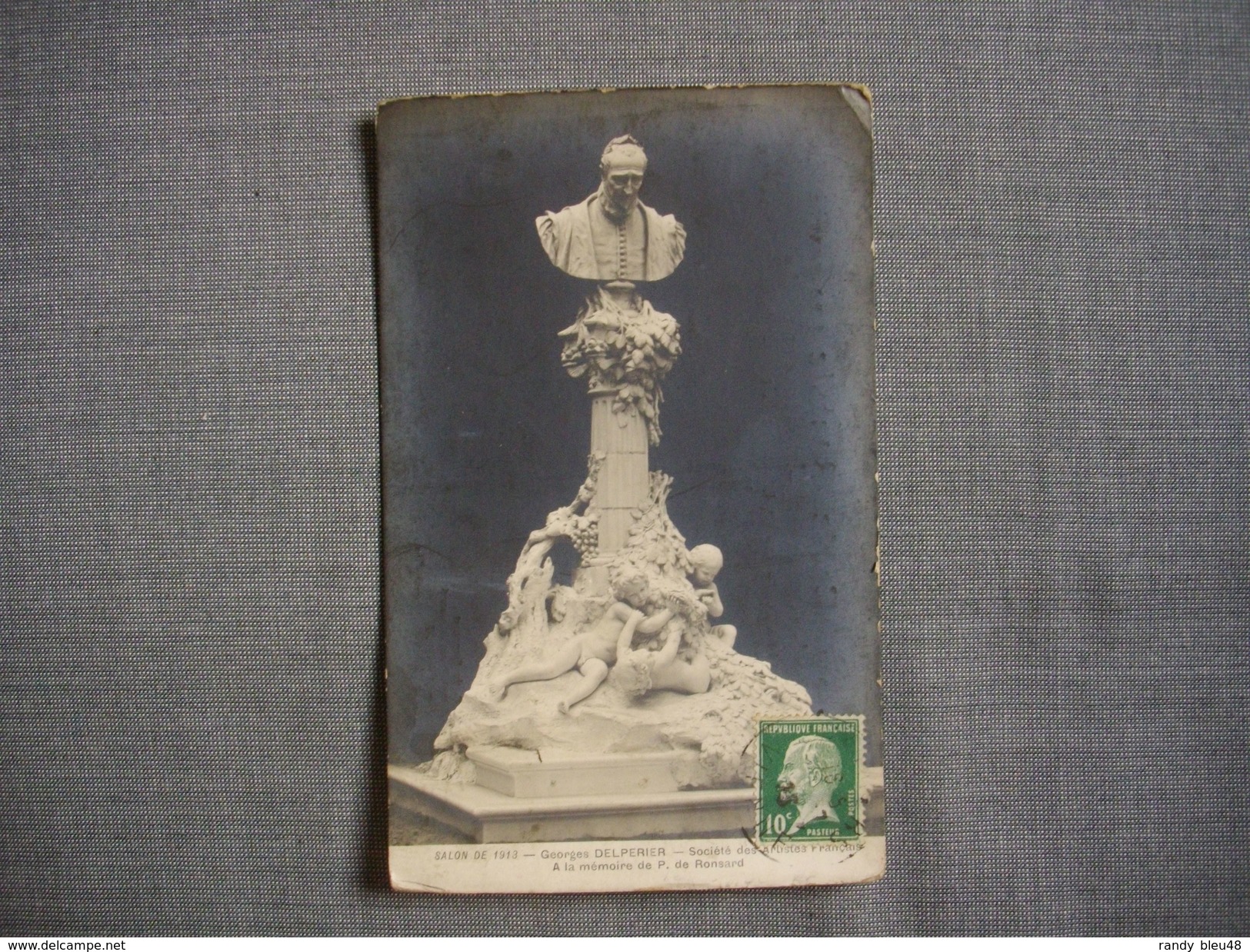 PARIS  -  75 -  Salon De Paris 1913  -  A La Mémoire De P. De Ronsard  -  Georges DELPERIER  -  SCULPTURE - Statues
