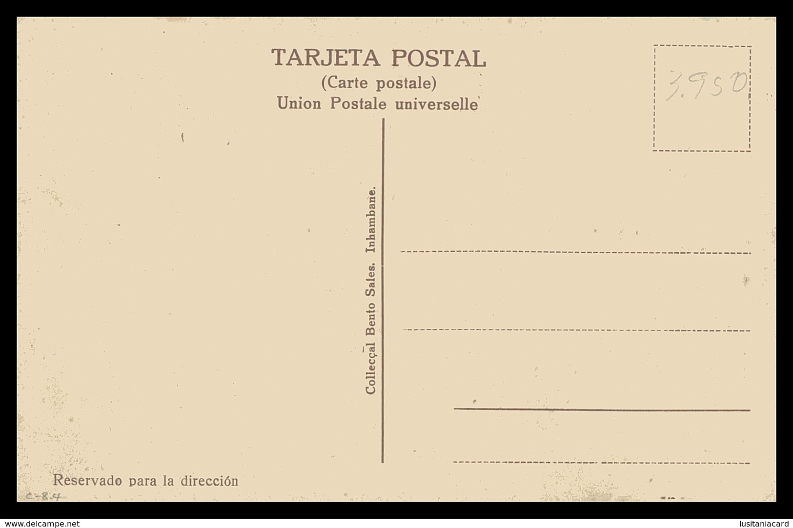 INHAMBANE - Efeitos De Um Furacão. ( Ed.Col. Bento Sales) Carte Postale - Mosambik