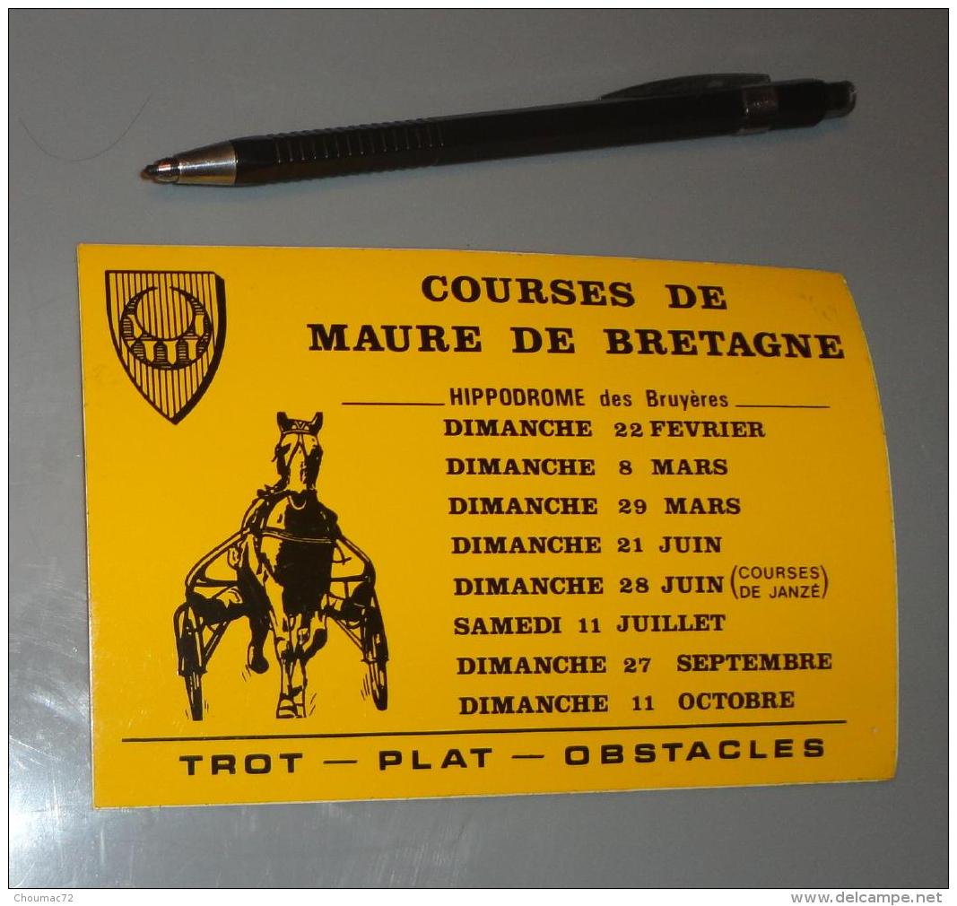 Autocollant 027, Sport Hippisme Course De Maure De Bretagne - Stickers