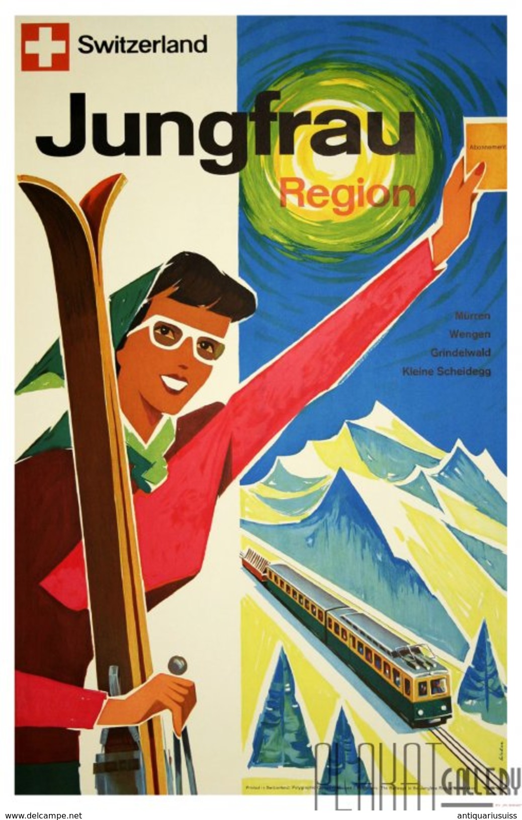 Affiche - Poster - Switzerland Jungfrau Region - Alpes - Alpen - Autres & Non Classés
