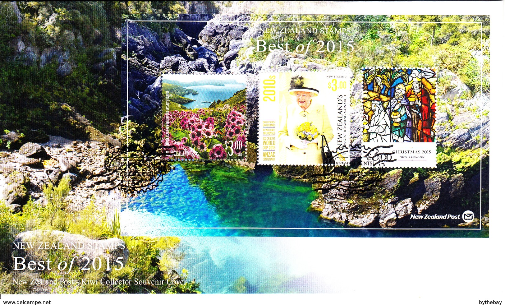 New Zealand Set Of 3 'Best Of 2015' Stamp Rewards Miniature Sheet On Covers Dated December 31, 2015 - Covers & Documents