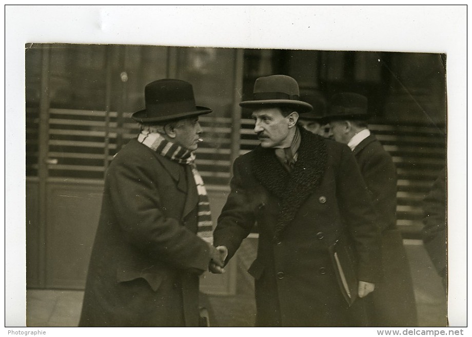 Paris Politique Ministres Camille Chautemps Et Paul Boncour Ancienne Photo Meurisse 1930 - Famous People