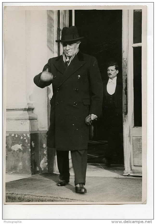 Paris Politicien M Paul Boncour Ministere De La Guerre Ancienne Photo Meurisse 1930 - Famous People