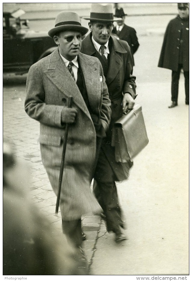 Paris Politicien Georges Scapini Avocat Et Depute Ancienne Photo Meurisse 1930 - Berühmtheiten